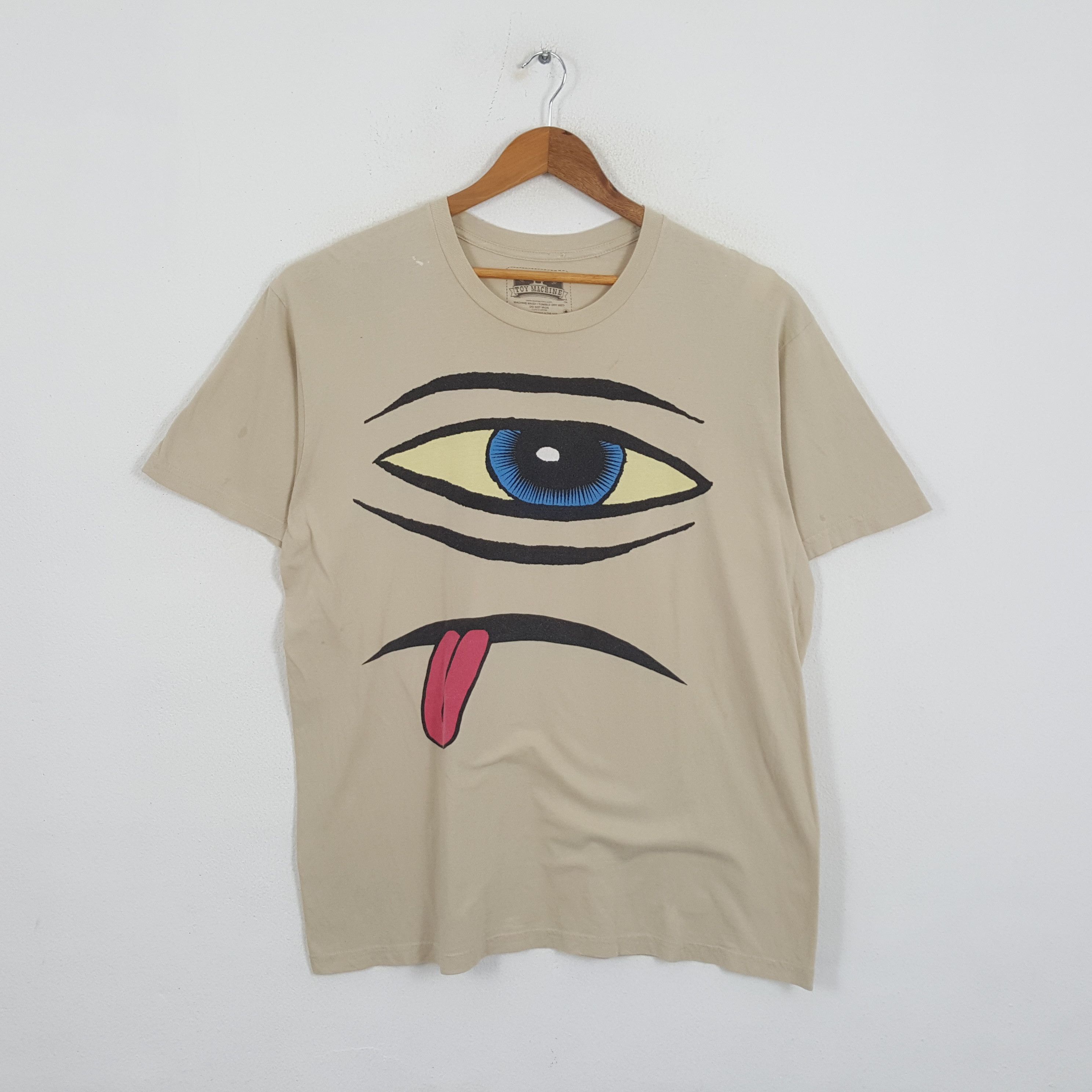 Vintage TOY MACHINE Skateboard Streetwear Style T-Shirts