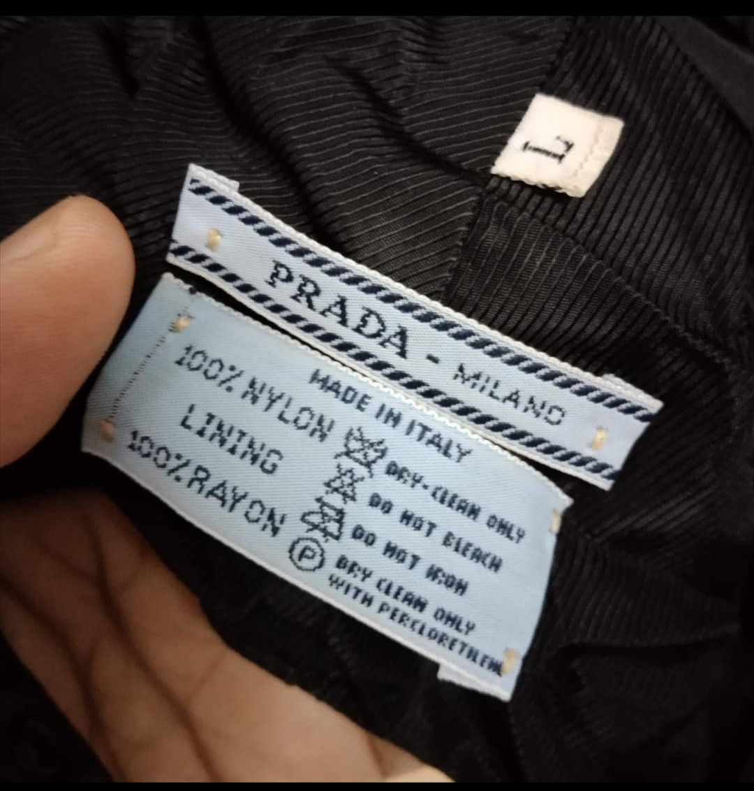 Prada Prada Milano Luxury Nylon Clipped Adjustable Size ONE SIZE - 5 Thumbnail