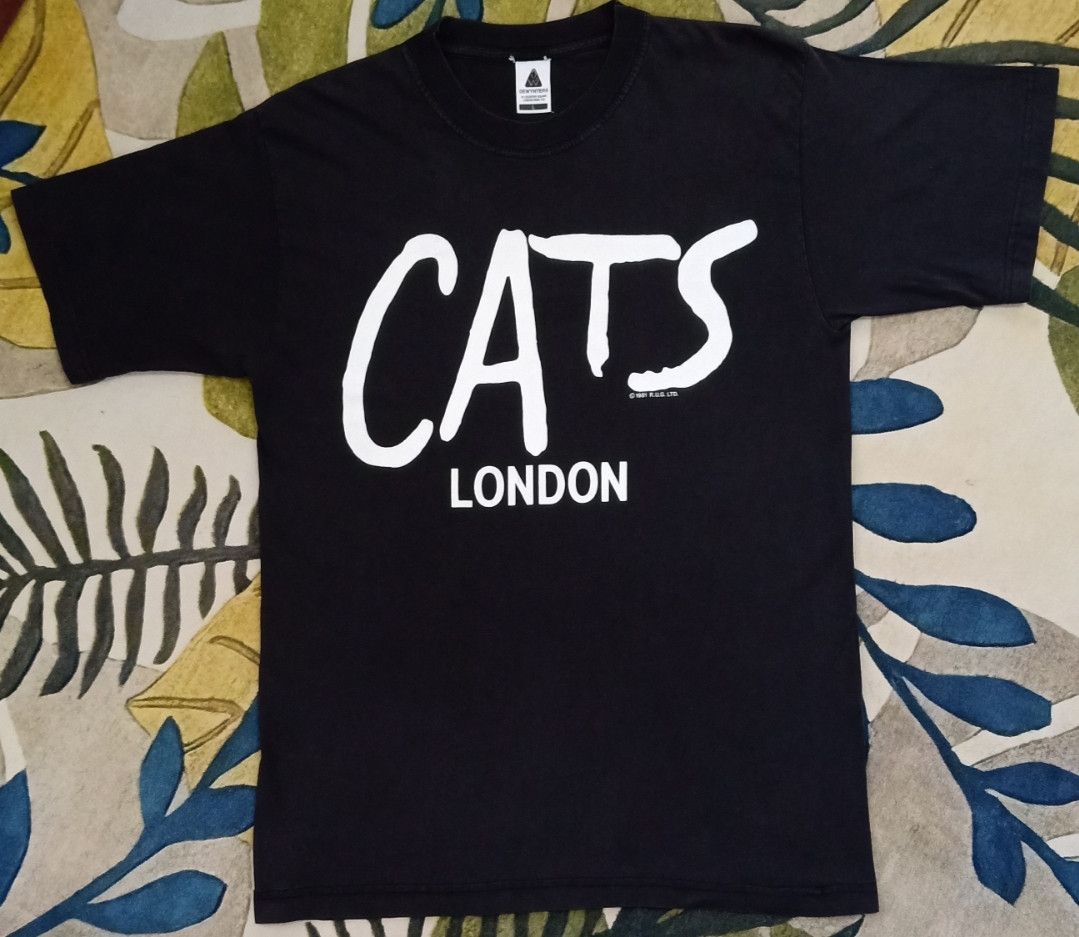 Band Tees × basketcase gallery Vintage 80s Cats London Musical Theater T-shirt Size US L / EU 52-54 / 3 - 3 Thumbnail