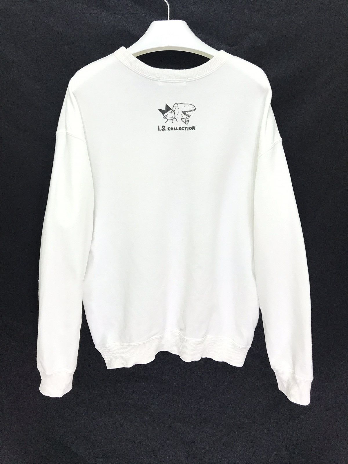 Issey Miyake × Tsumori Chisato Rare 80s Issey Sport White Sweatshirt Dinosaurs 4🟩7 Size US M / EU 48-50 / 2 - 4 Thumbnail