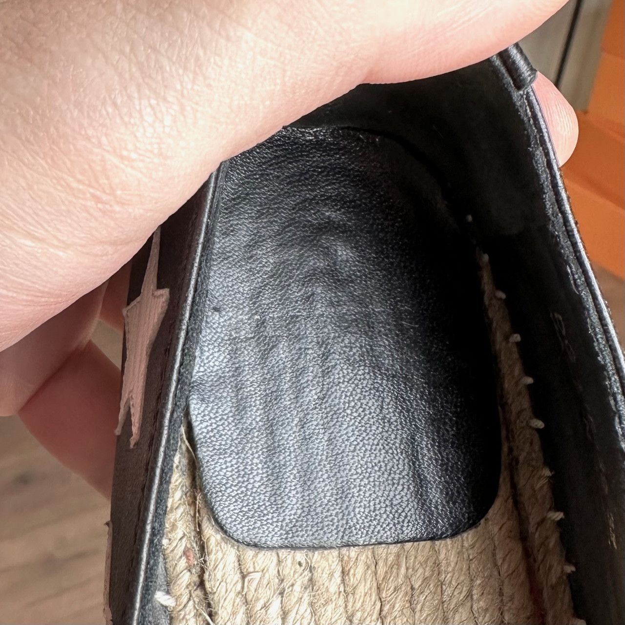 Saint Laurent Paris Saint Laurent Black Leather Star Appliqué Espadrilles Size US 8 / IT 38 - 11 Thumbnail