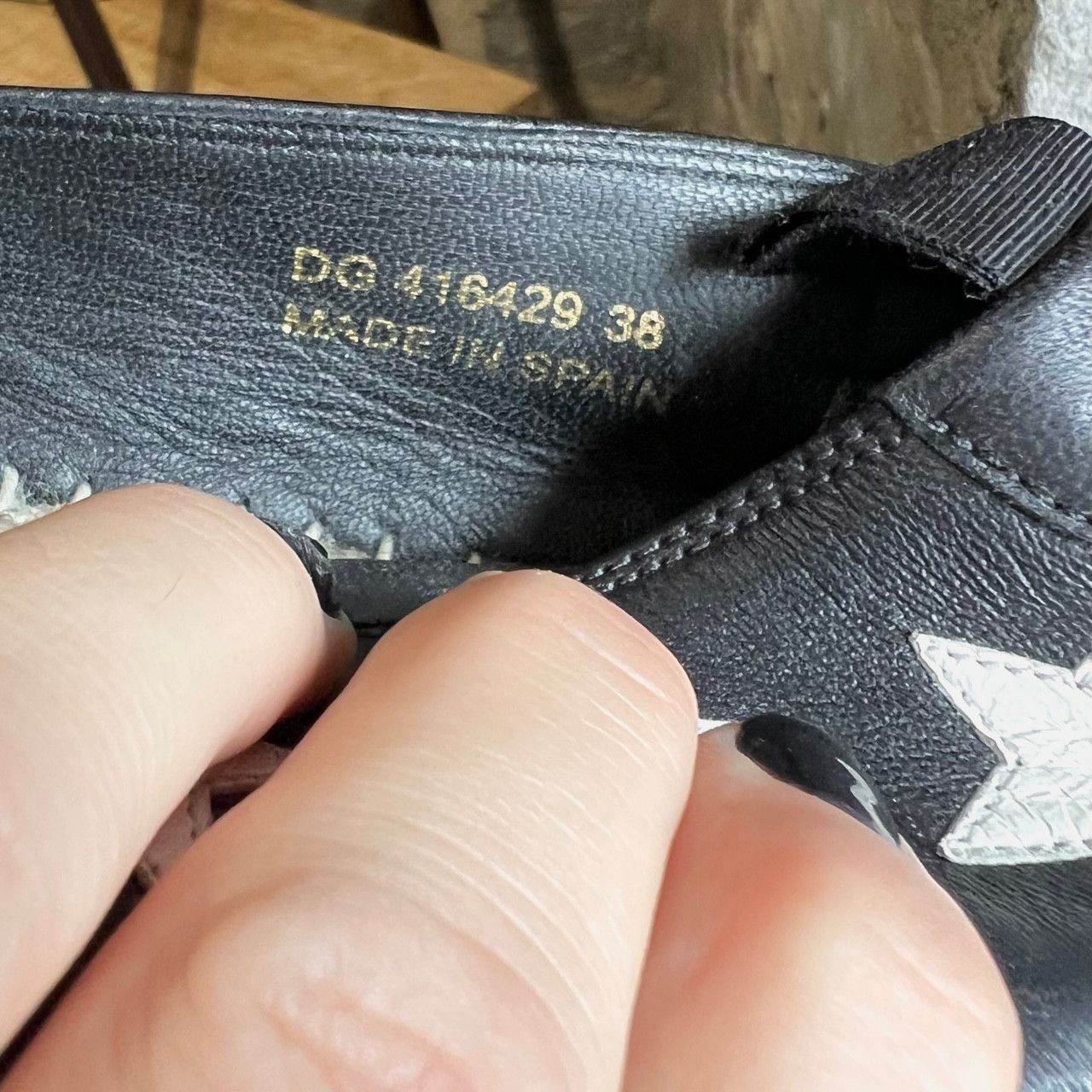 Saint Laurent Paris Saint Laurent Black Leather Star Appliqué Espadrilles Size US 8 / IT 38 - 9 Thumbnail