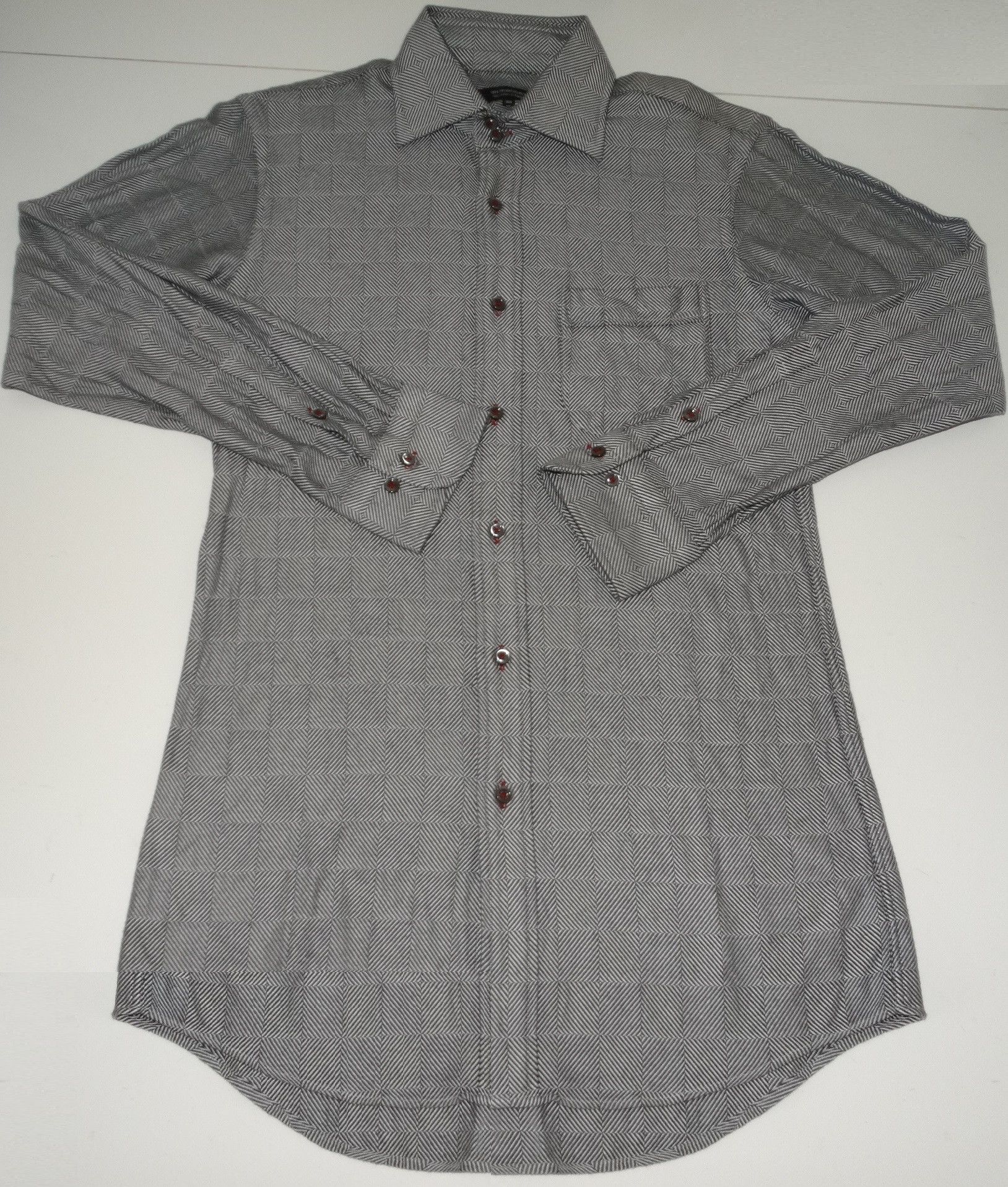 Burberry × Burberry Prorsum × Flannel U7 Burberry damier monogram formal slim shirt 38 M Size US M / EU 48-50 / 2 - 2 Thumbnail