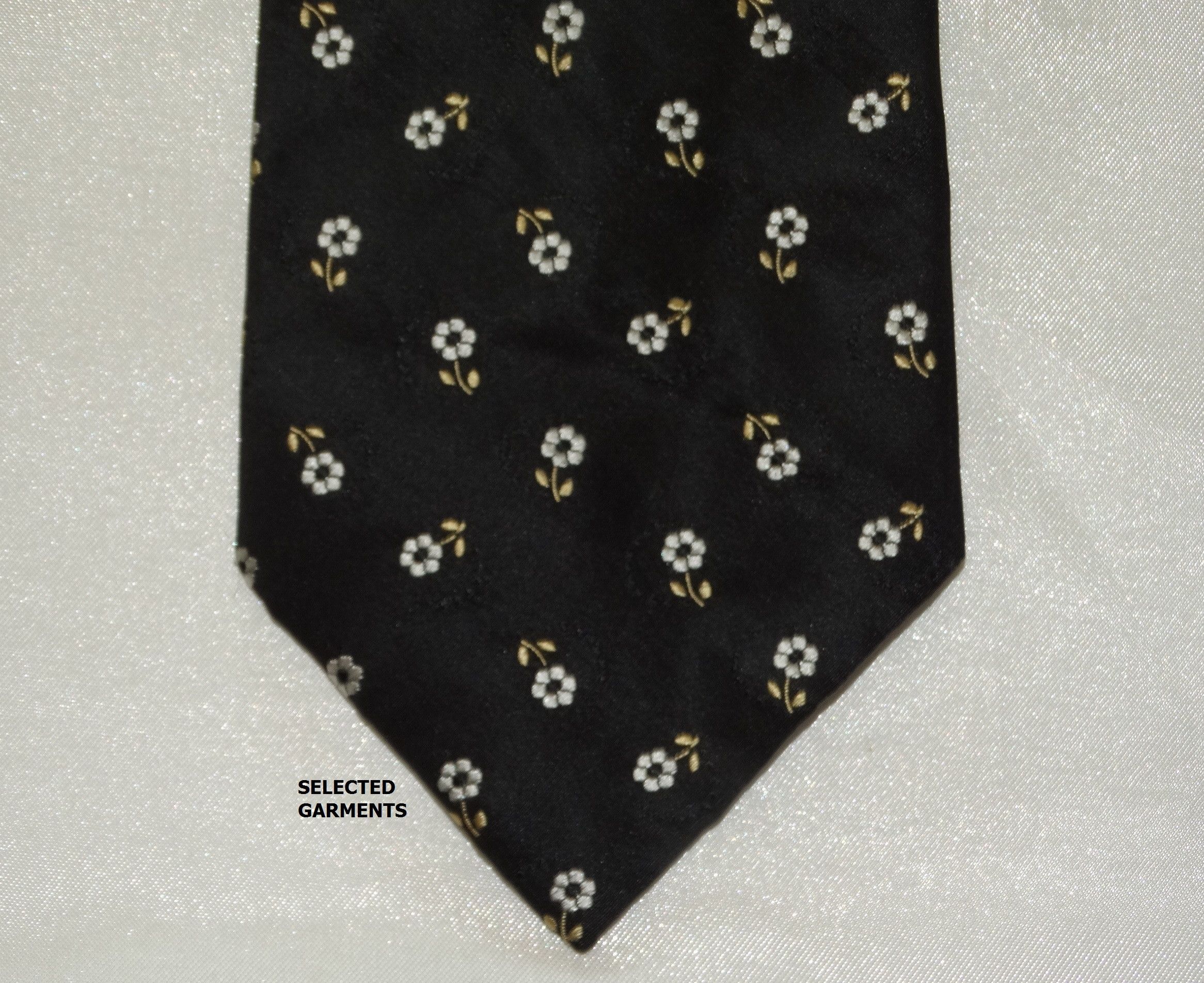 Kenzo T65 Kenzo tie embroidery floral flowers hawaii italian silk Size ONE SIZE - 2 Thumbnail