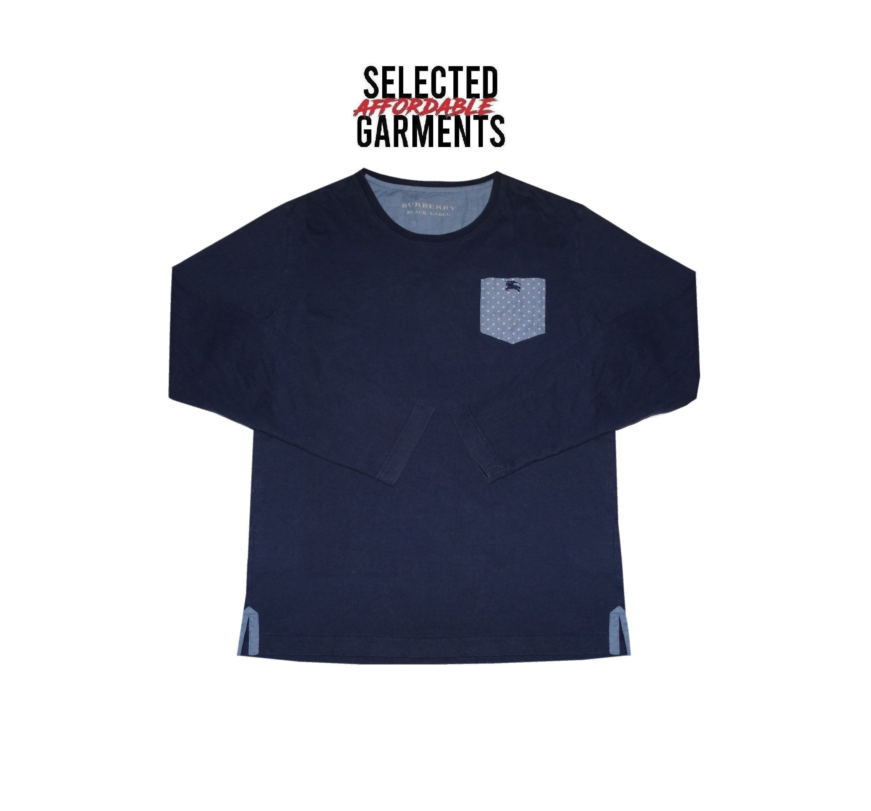 Burberry × Burberry Prorsum P12 Burberry longsleeves polka dot Pocket logo tee M Size US M / EU 48-50 / 2 - 1 Thumbnail