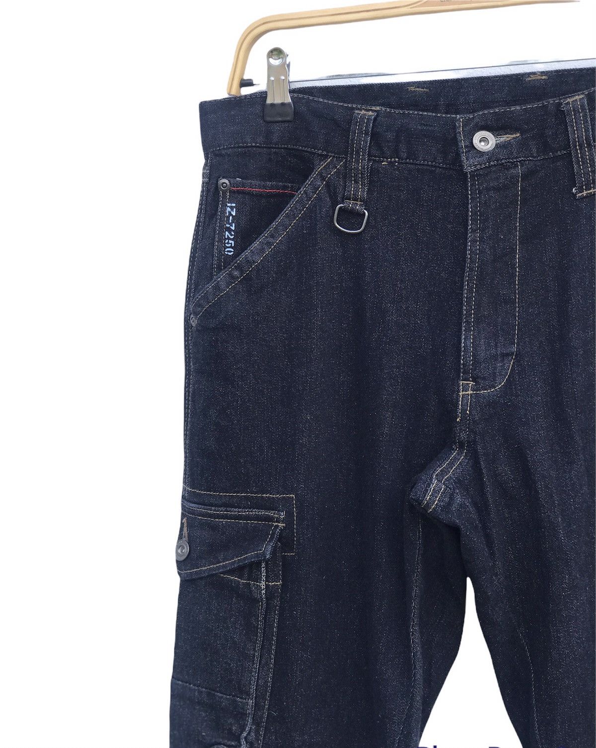 Japanese Brand Denim Jeans Cargo Stretchable Slim Fit Size US 31 - 2 Thumbnail