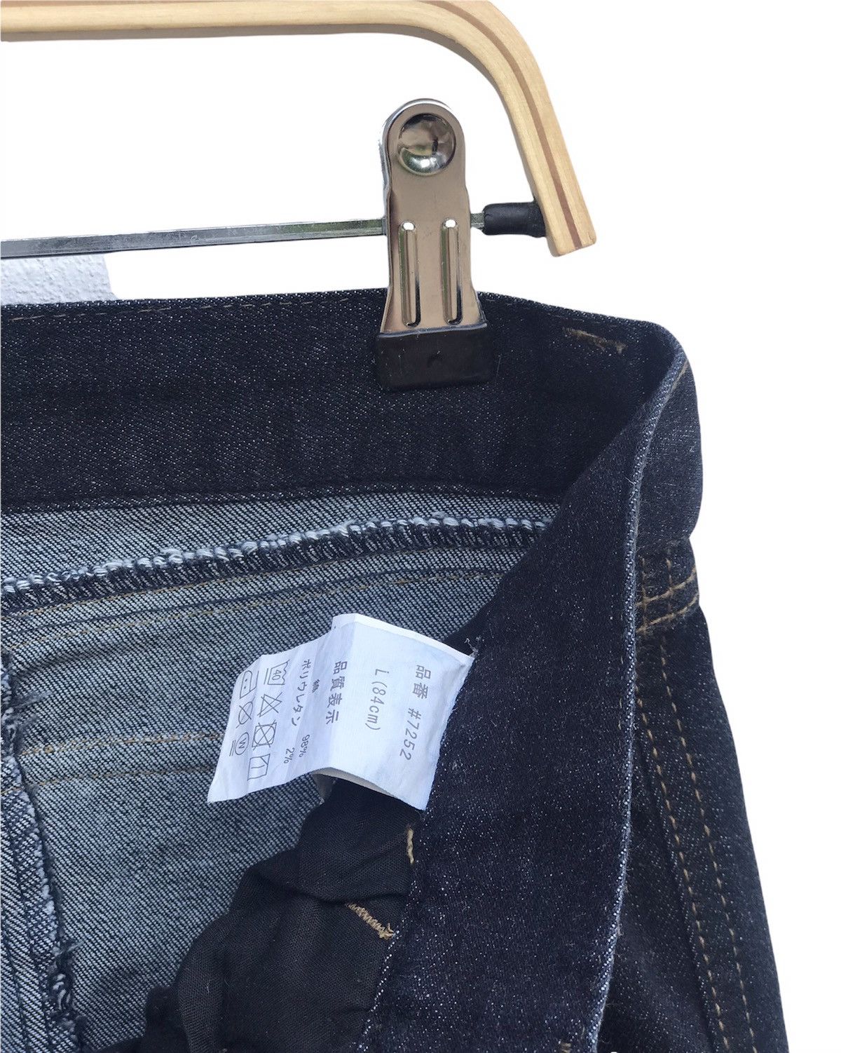Japanese Brand Denim Jeans Cargo Stretchable Slim Fit Size US 31 - 12 Thumbnail