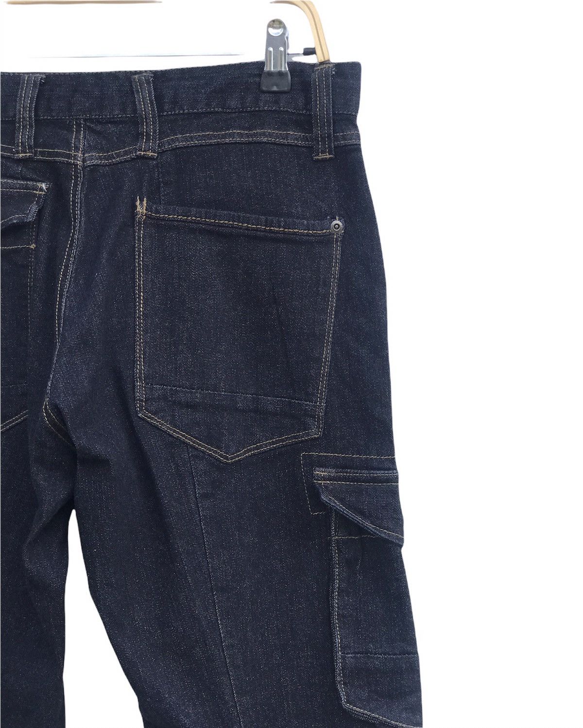 Japanese Brand Denim Jeans Cargo Stretchable Slim Fit Size US 31 - 6 Thumbnail