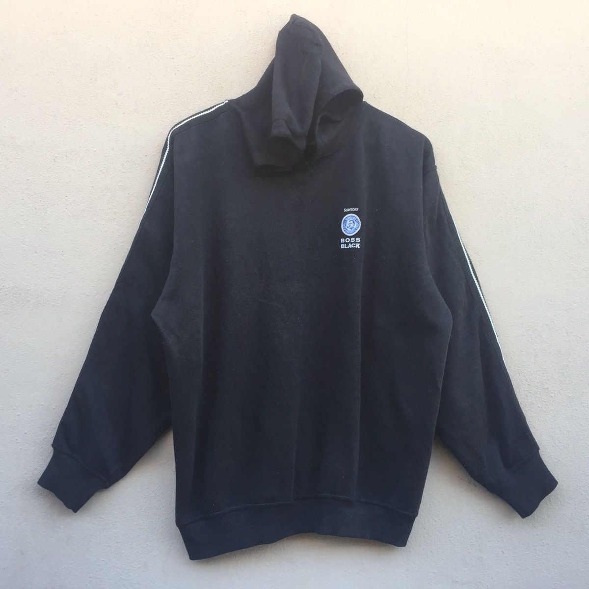 Japanese Brand × Vintage Vintage Japanese Brand Suntory Boss Black Hoodie Size US L / EU 52-54 / 3 - 2 Thumbnail