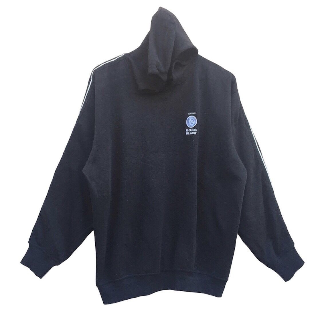 Japanese Brand × Vintage Vintage Japanese Brand Suntory Boss Black Hoodie Size US L / EU 52-54 / 3 - 1 Thumbnail