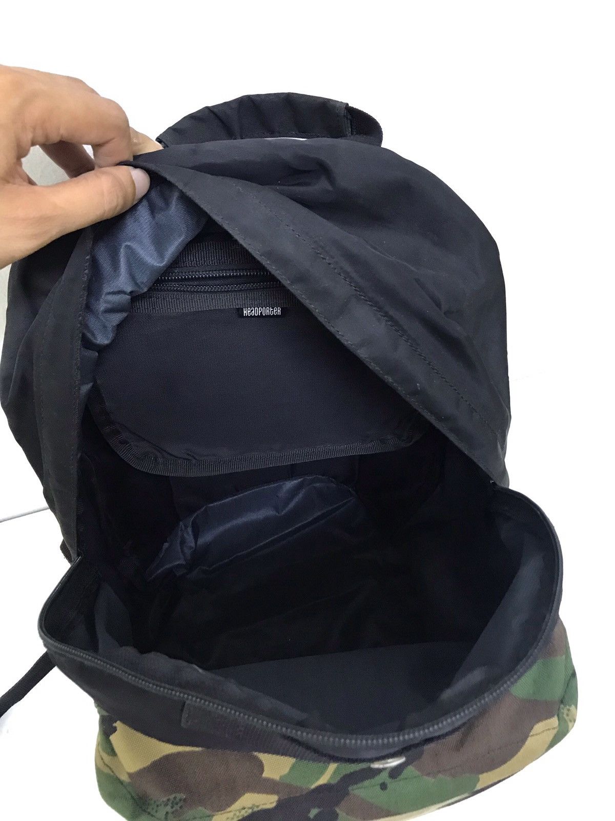 Head Porter Head Porter Backpack Hybrid Camo Black Fit Macbook 8🟩 Size ONE SIZE - 11 Thumbnail