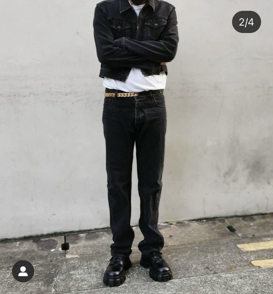 Celine CELINE ARCHIVE GOLD CHAIN BELT Size 32 - 1 Thumbnail