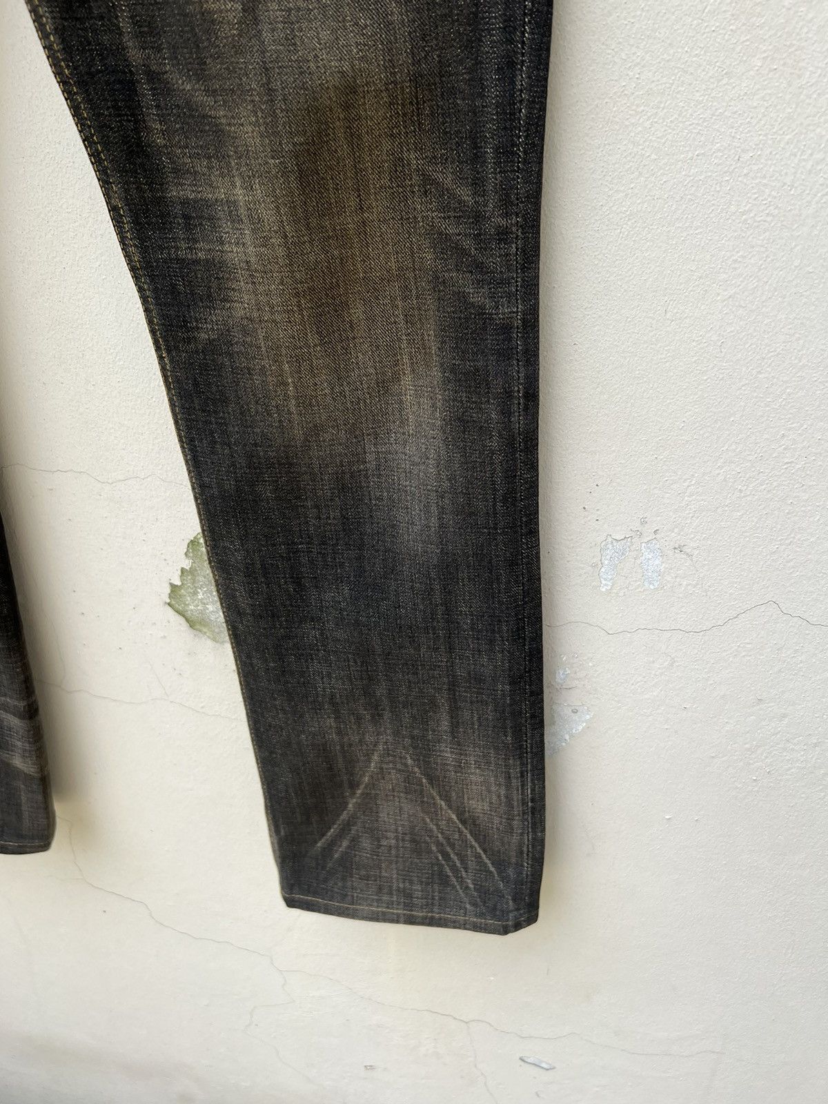 Nicole Club Vintage Monsieur Nicole Distress Mud Denim Jeans Size US 30 / EU 46 - 13 Thumbnail