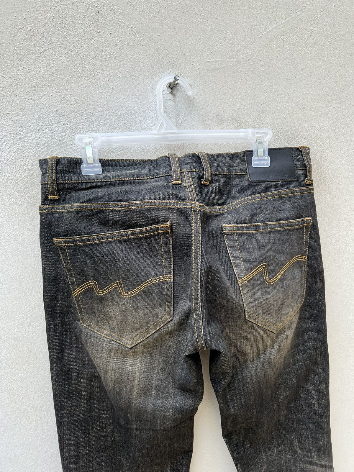 Nicole Club Vintage Monsieur Nicole Distress Mud Denim Jeans Size US 30 / EU 46 - 15 Thumbnail