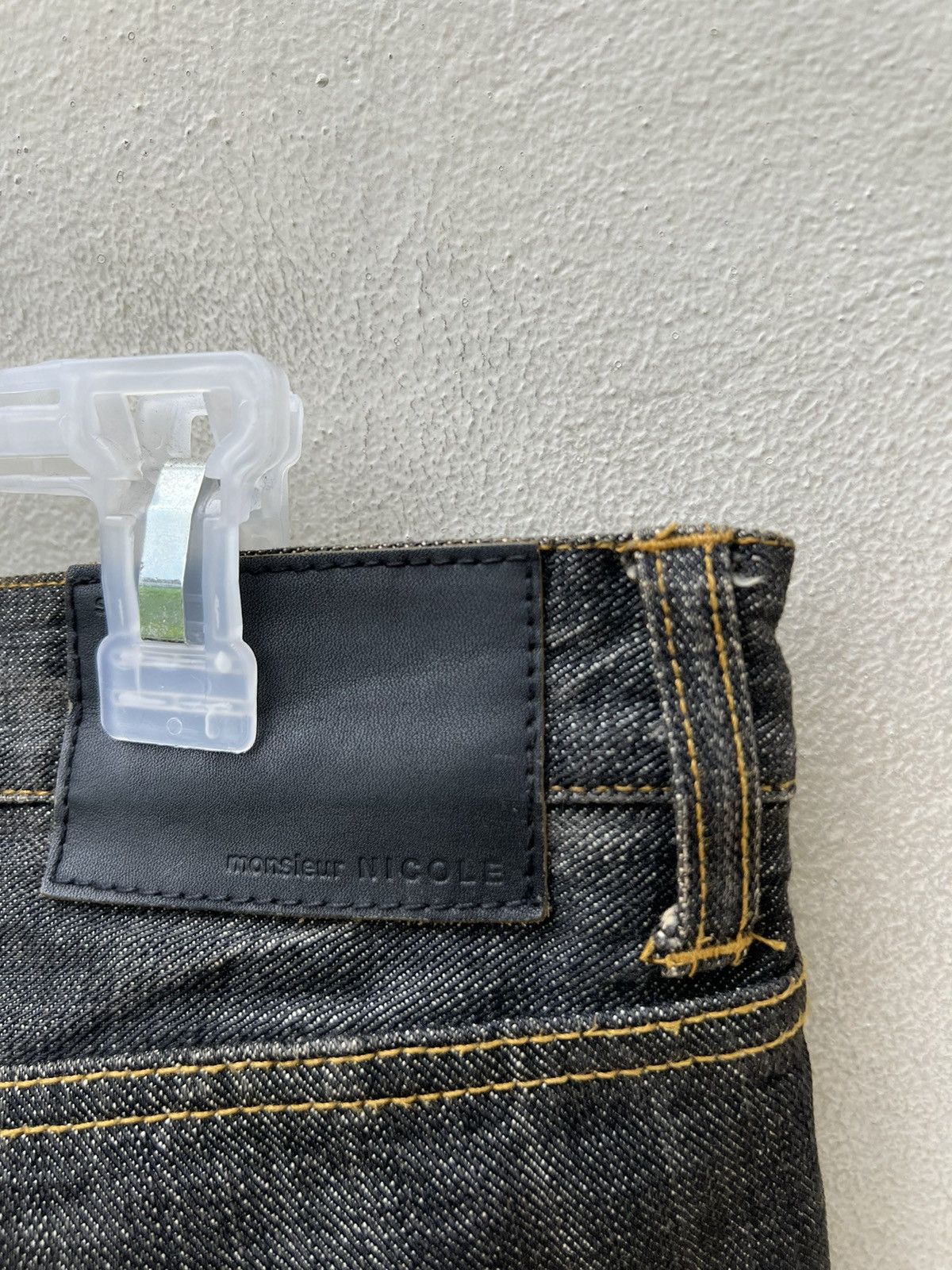 Nicole Club Vintage Monsieur Nicole Distress Mud Denim Jeans Size US 30 / EU 46 - 17 Thumbnail