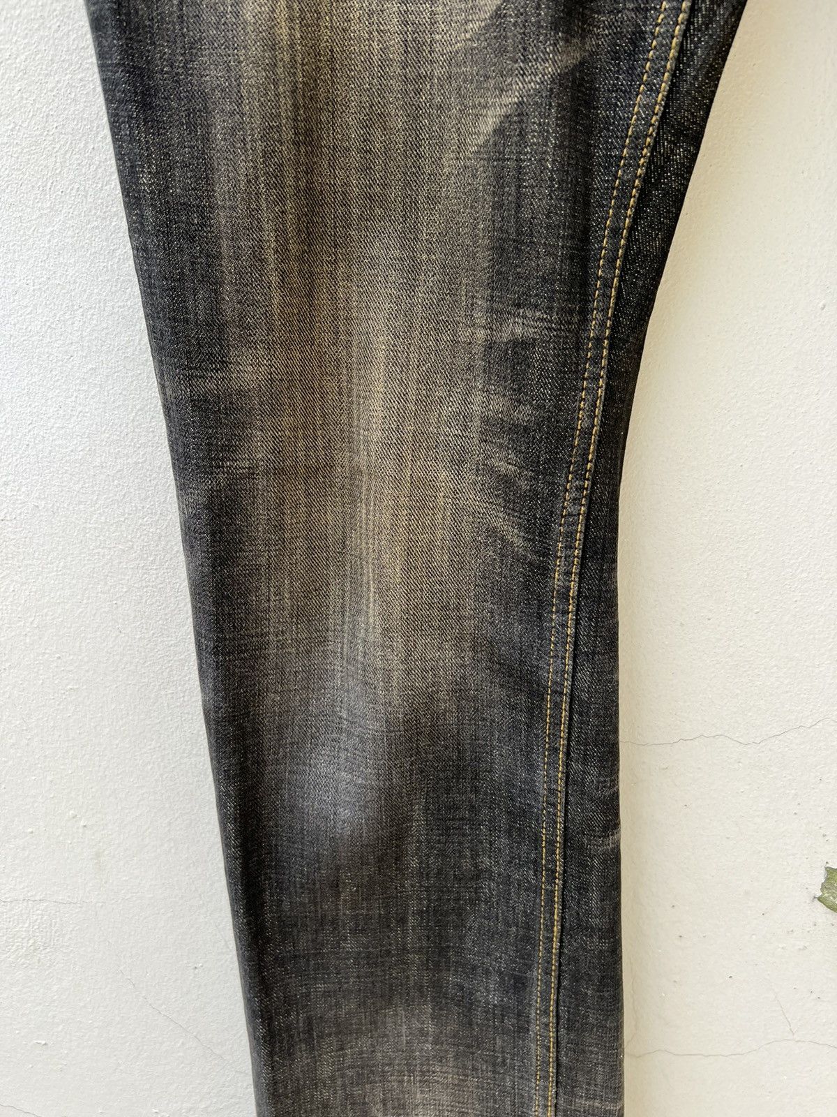 Nicole Club Vintage Monsieur Nicole Distress Mud Denim Jeans Size US 30 / EU 46 - 10 Thumbnail
