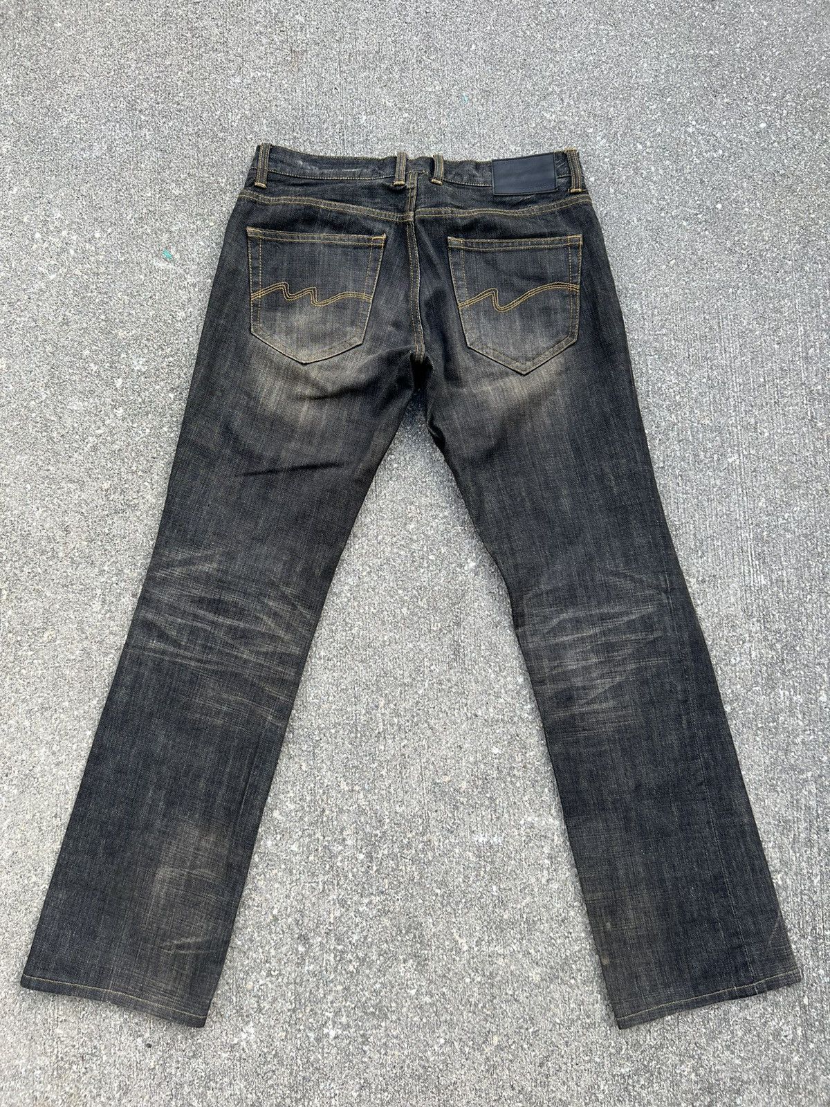 Nicole Club Vintage Monsieur Nicole Distress Mud Denim Jeans Size US 30 / EU 46 - 5 Thumbnail