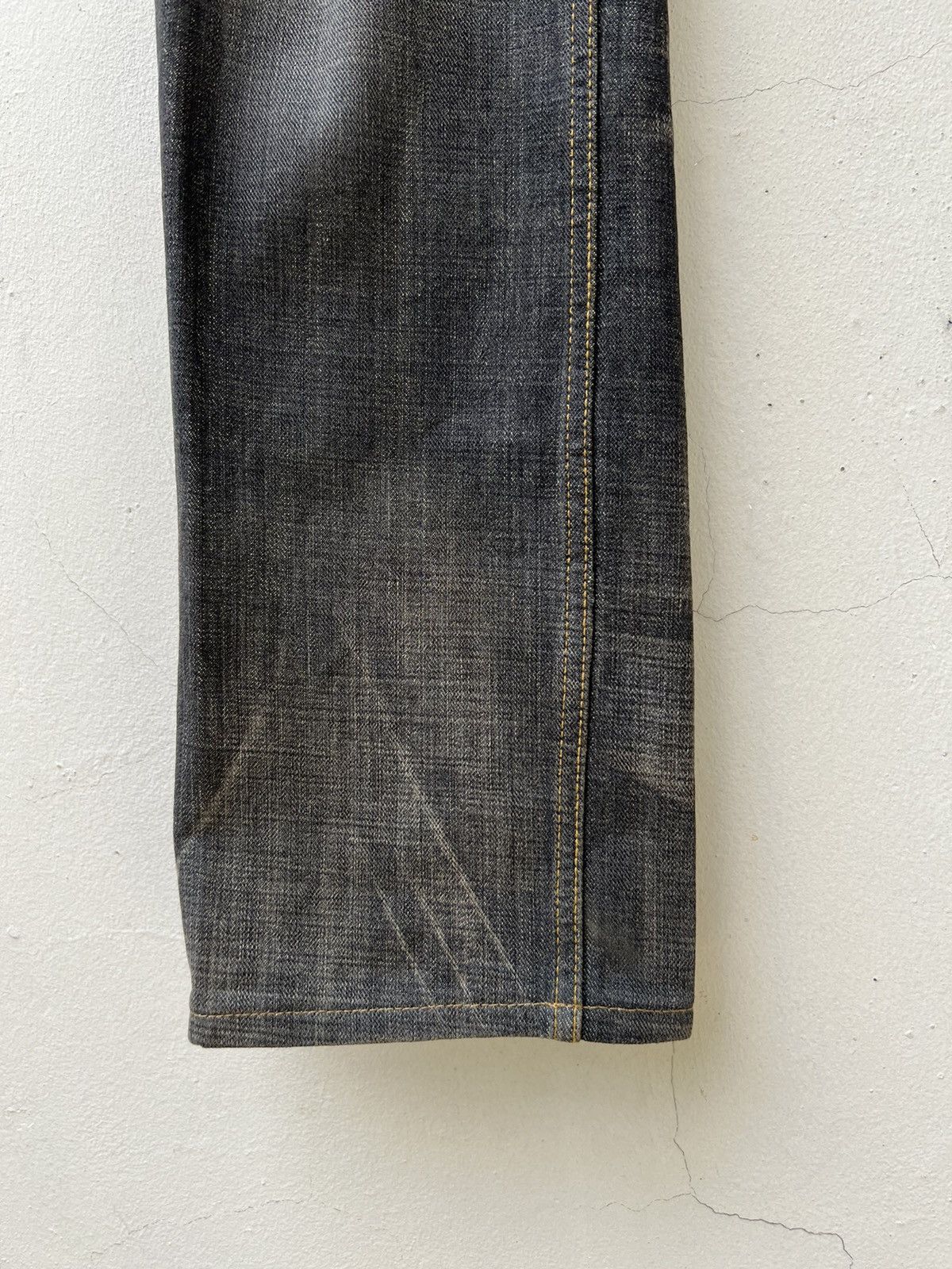 Nicole Club Vintage Monsieur Nicole Distress Mud Denim Jeans Size US 30 / EU 46 - 11 Thumbnail