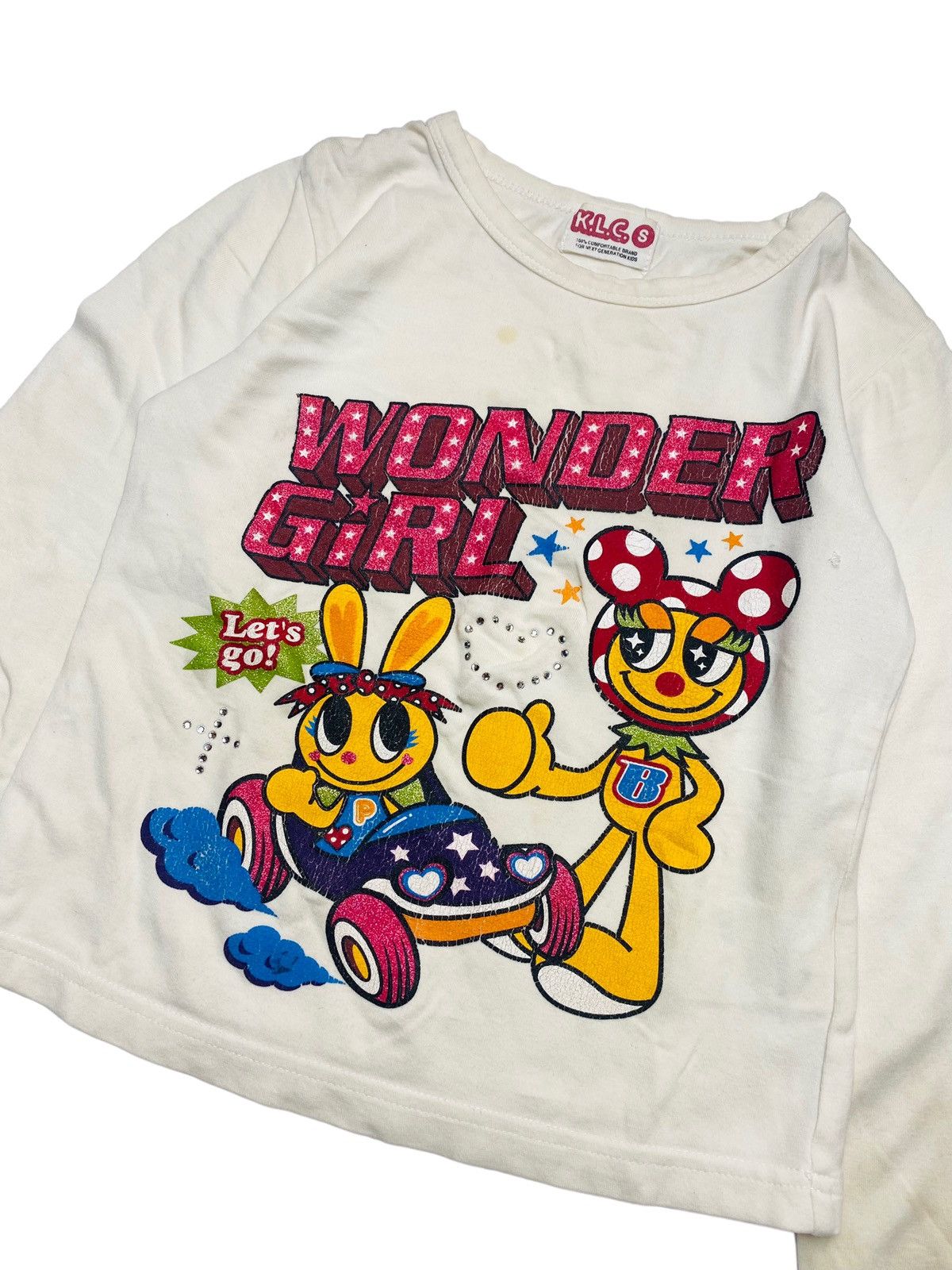 Hysteric Glamour 2000s K.L.C - Wonder Girl Baby Tee Size XXS / US 00 / IT 34 - 2 Thumbnail