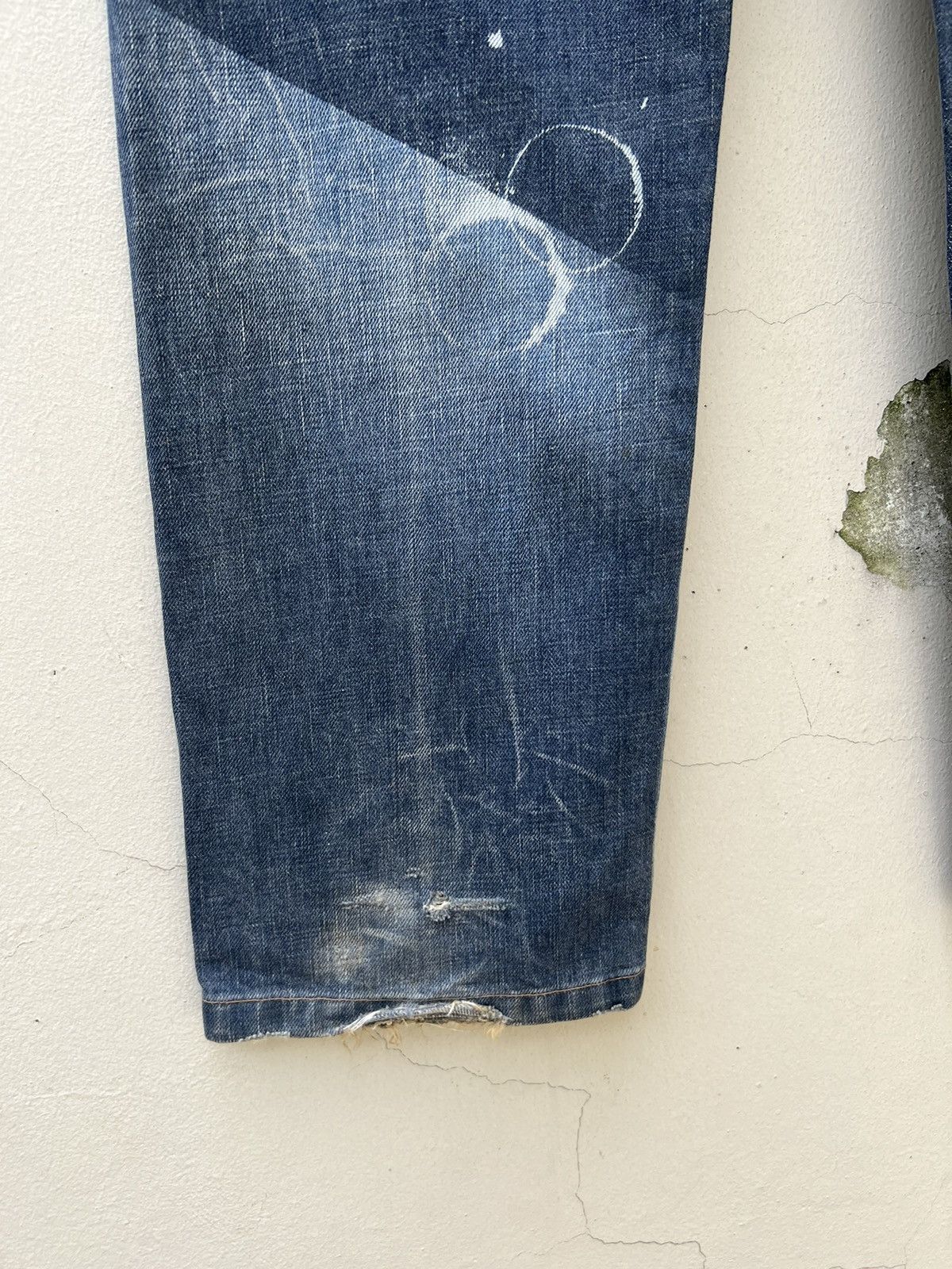 Vintage Vintage RNA Japan Reconstructed Rips Distressed Denim Jeans Size US 31 - 16 Thumbnail