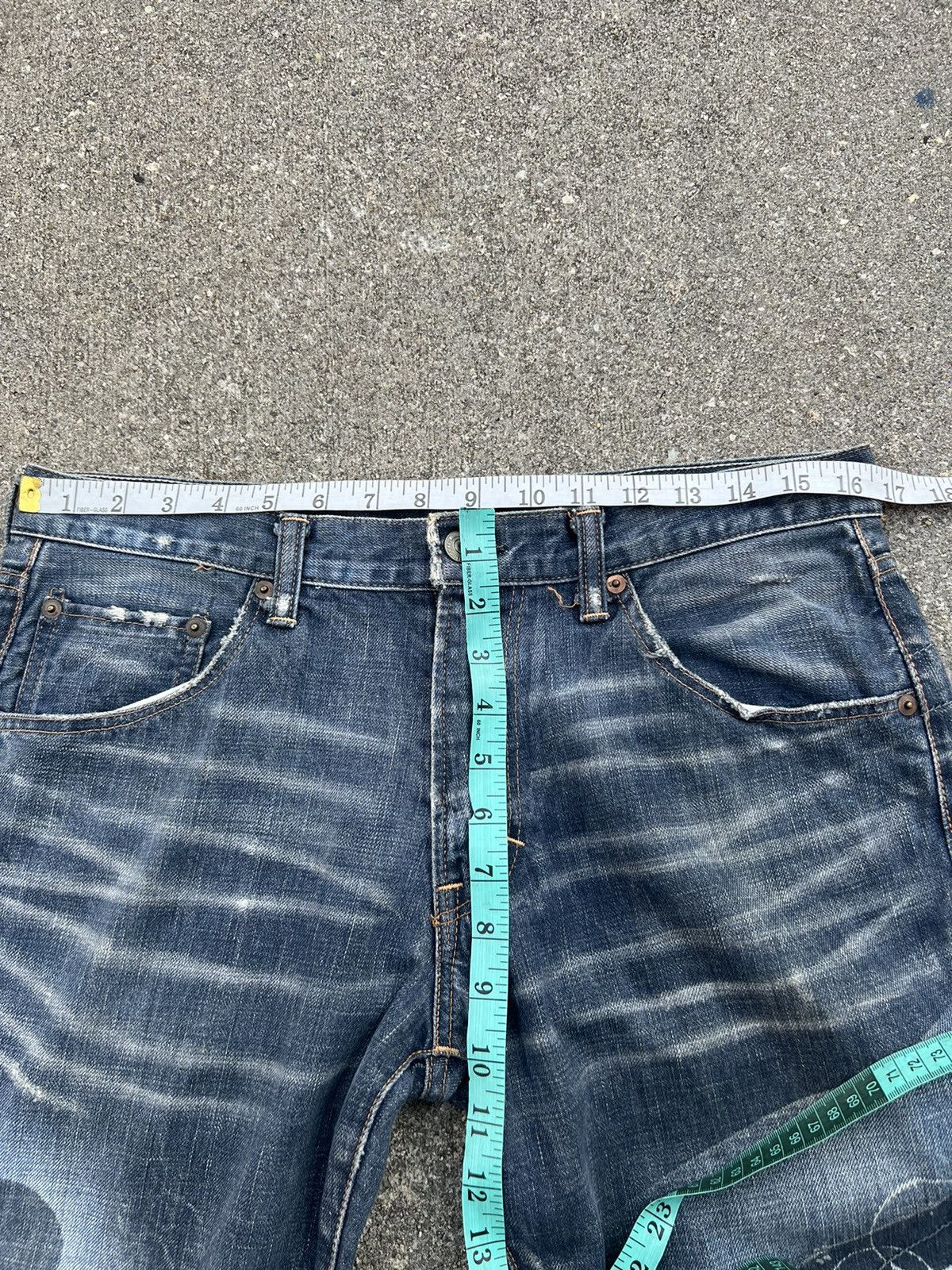 Vintage Vintage RNA Japan Reconstructed Rips Distressed Denim Jeans Size US 31 - 2 Thumbnail