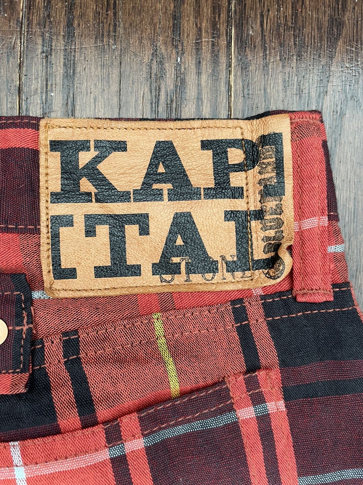 Kapital Kountry Kapital Kountry Plaid Linen Gingham Pants Red Size US 30 / EU 46 - 4 Thumbnail