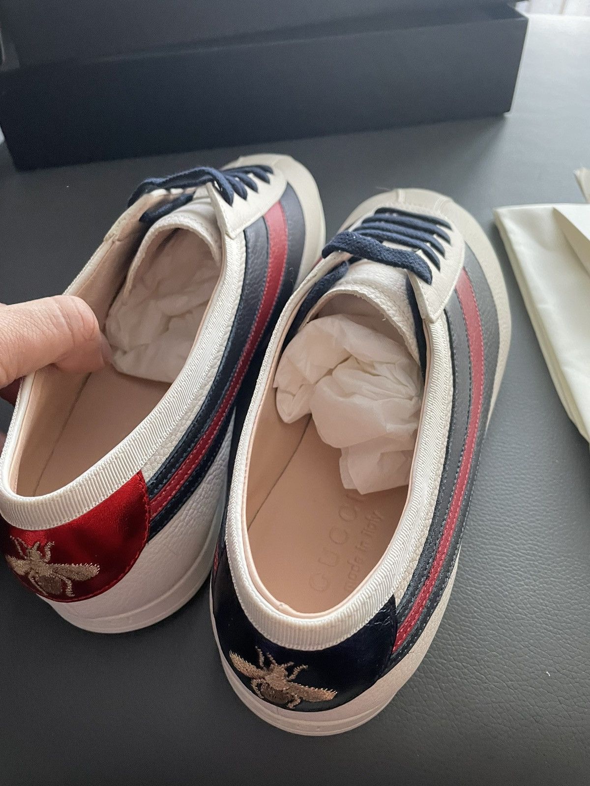 Gucci Limited Brand New Super Runway Iconic Leather Hebron Sneaker Size US 8 / EU 41 - 13 Thumbnail