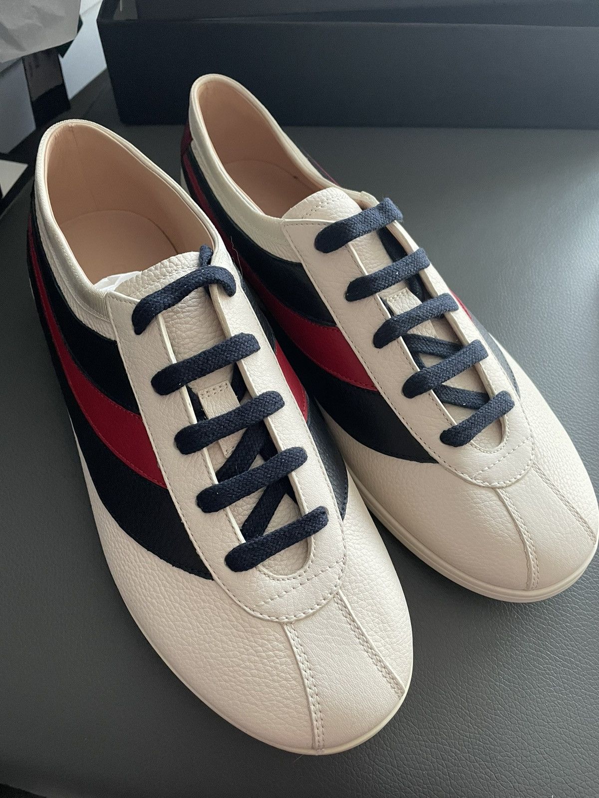 Gucci Limited Brand New Super Runway Iconic Leather Hebron Sneaker Size US 8 / EU 41 - 17 Thumbnail
