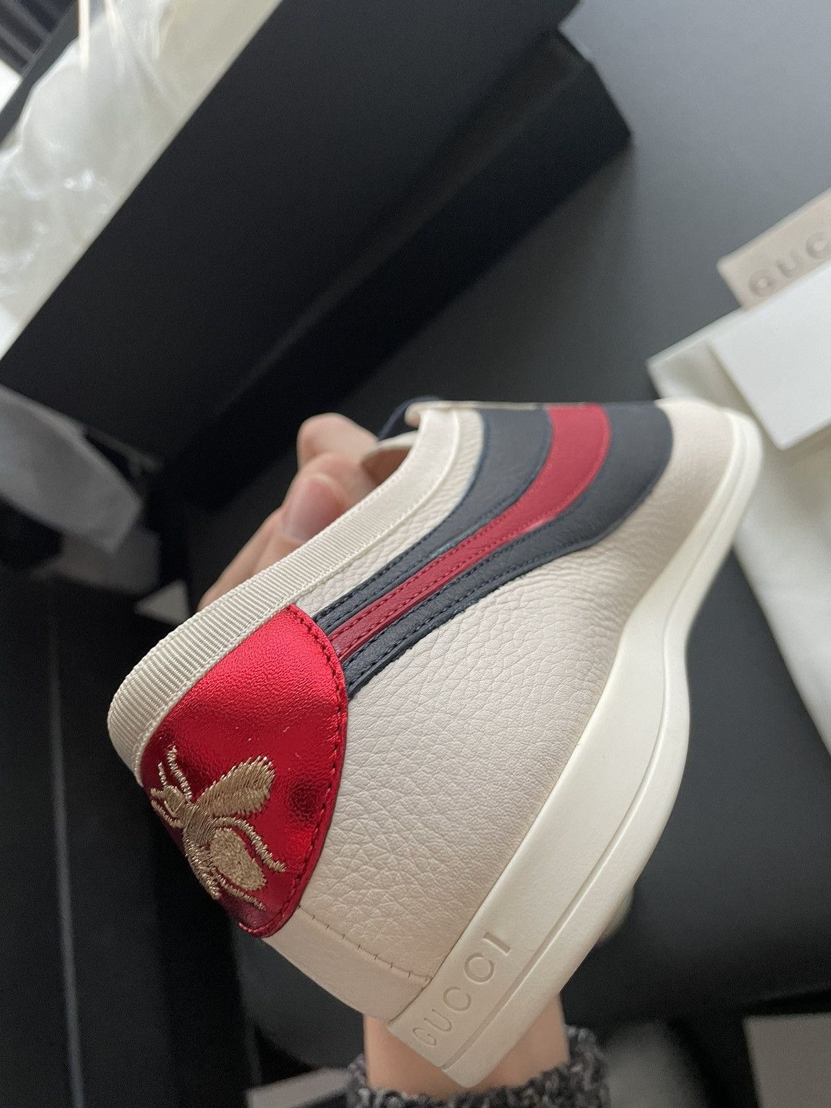 Gucci Limited Brand New Super Runway Iconic Leather Hebron Sneaker Size US 8 / EU 41 - 7 Thumbnail