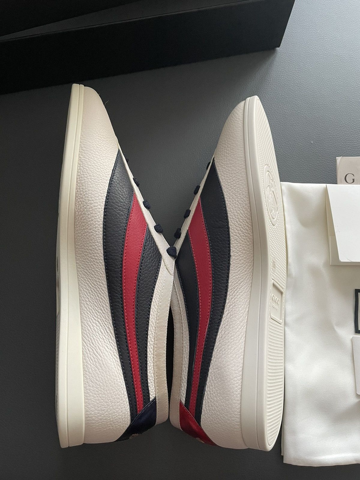 Gucci Limited Brand New Super Runway Iconic Leather Hebron Sneaker Size US 8 / EU 41 - 24 Thumbnail
