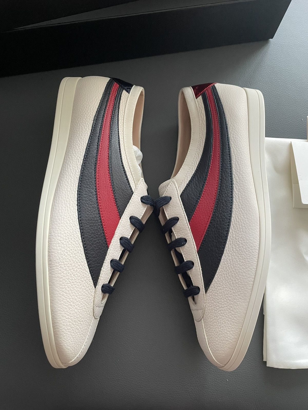 Gucci Limited Brand New Super Runway Iconic Leather Hebron Sneaker Size US 8 / EU 41 - 3 Thumbnail