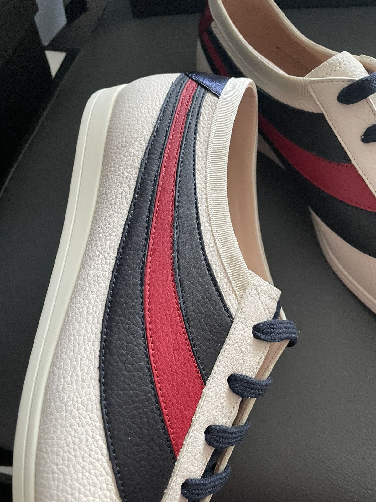 Gucci Limited Brand New Super Runway Iconic Leather Hebron Sneaker Size US 8 / EU 41 - 20 Thumbnail