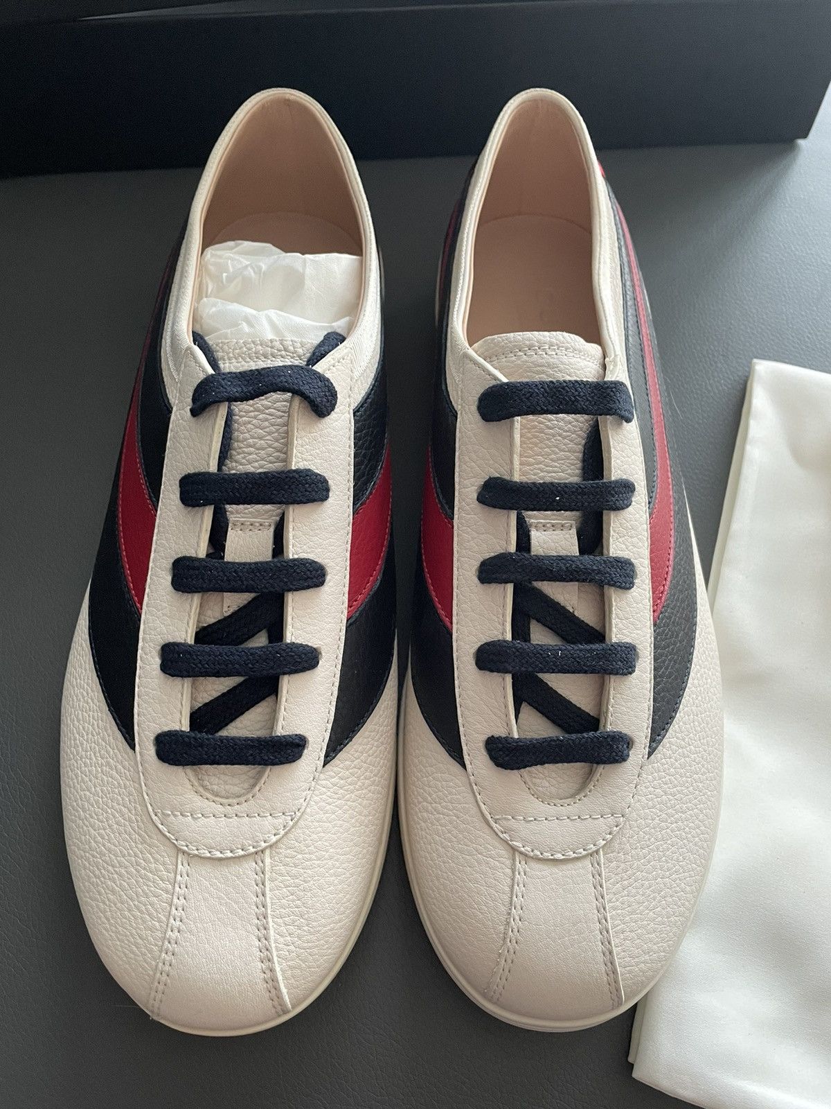 Gucci Limited Brand New Super Runway Iconic Leather Hebron Sneaker Size US 8 / EU 41 - 10 Thumbnail