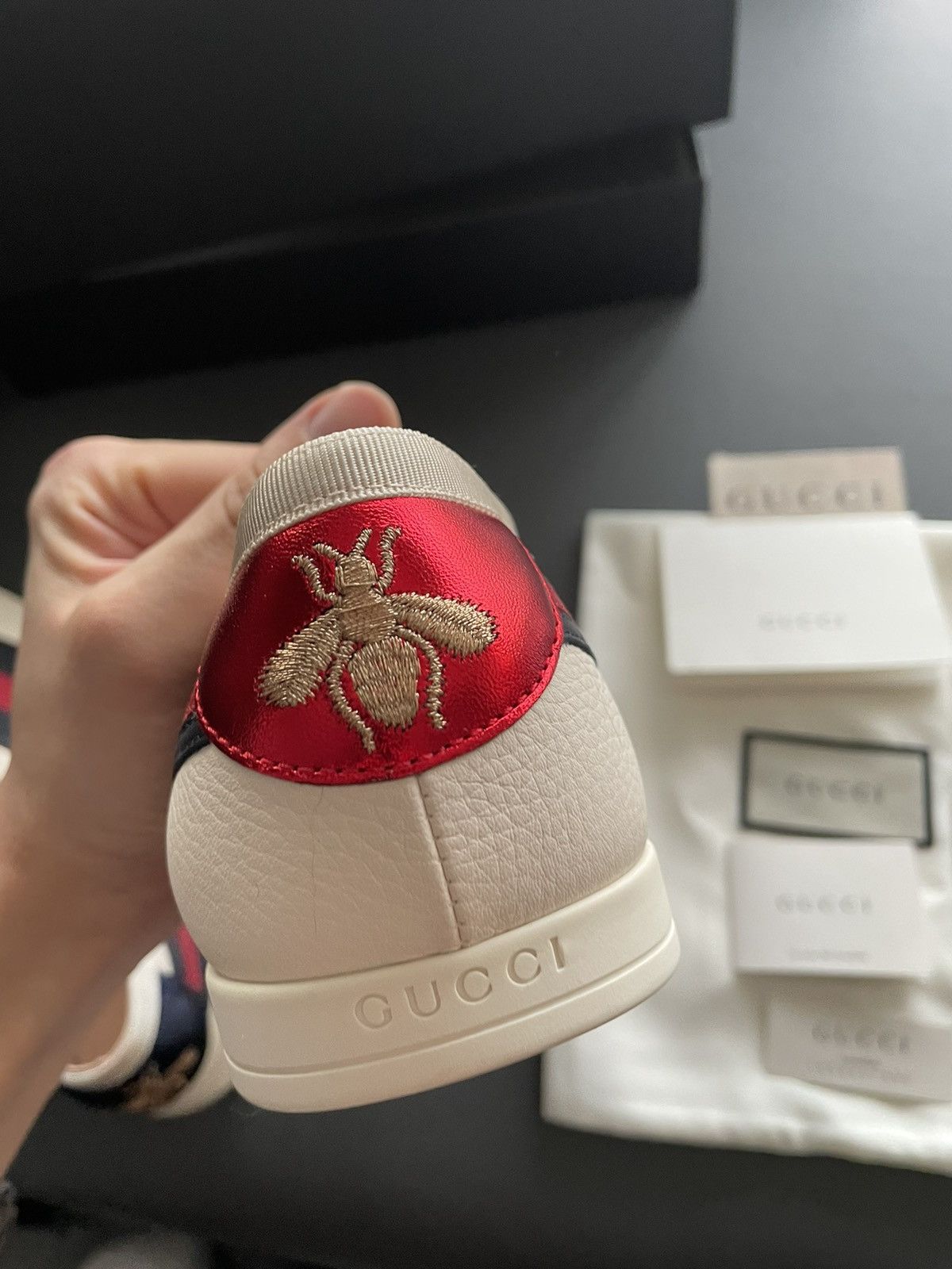 Gucci Limited Brand New Super Runway Iconic Leather Hebron Sneaker Size US 8 / EU 41 - 6 Thumbnail