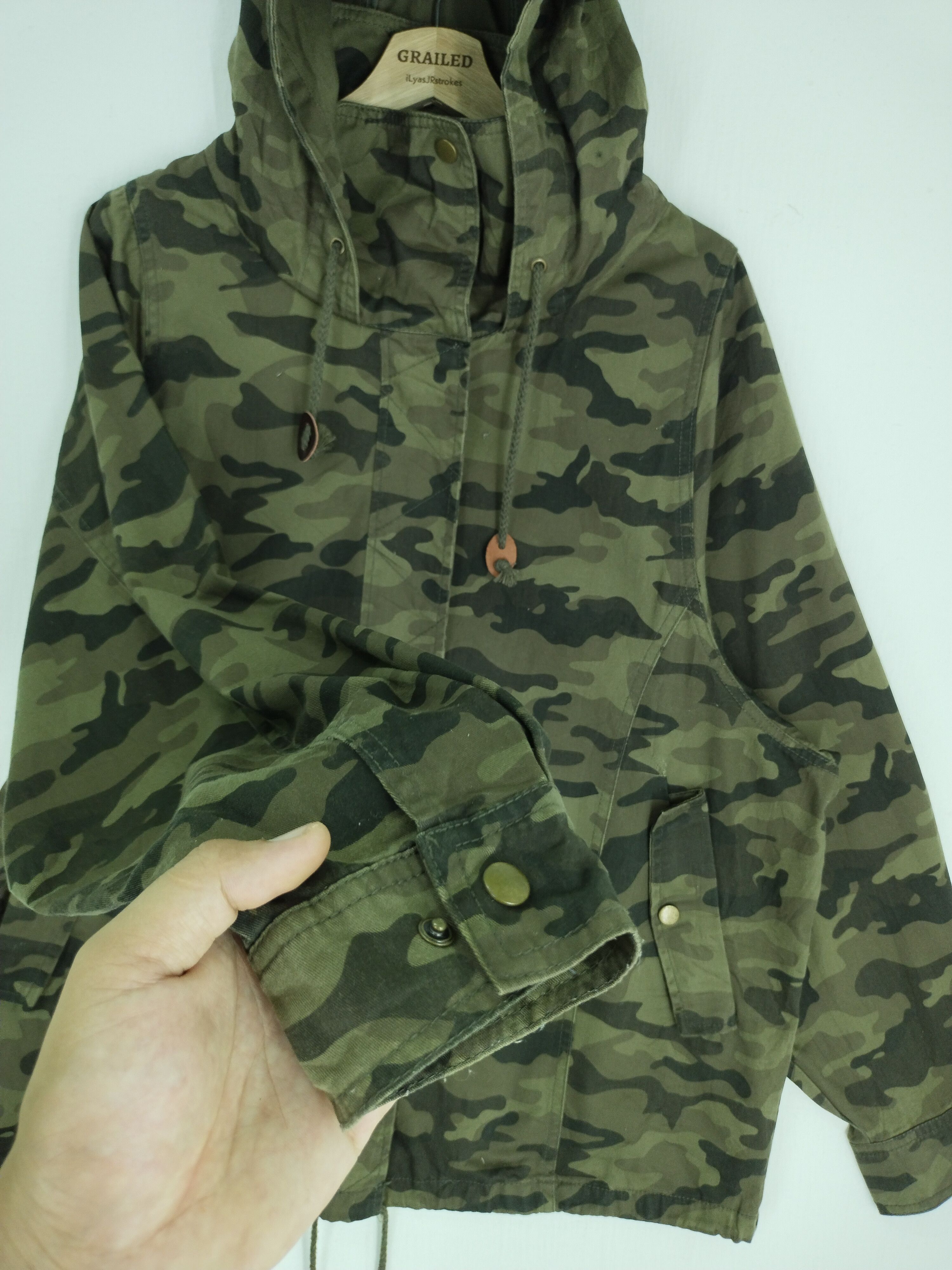 If Six Was Nine × Japanese Brand VINTAGE N'OR LABEL PARKA CAMO HOODIE JACKET Size US L / EU 52-54 / 3 - 8 Thumbnail