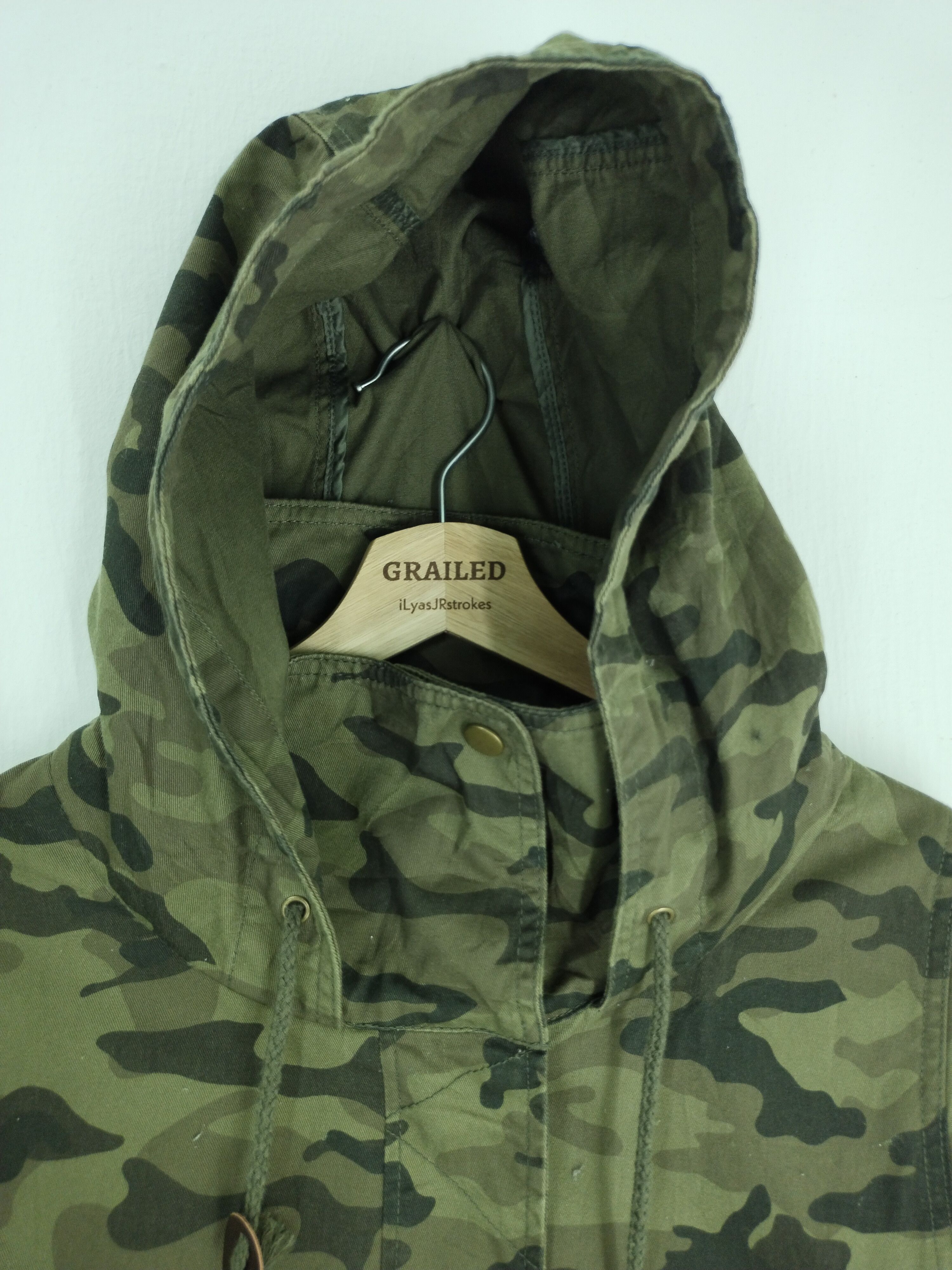 If Six Was Nine × Japanese Brand VINTAGE N'OR LABEL PARKA CAMO HOODIE JACKET Size US L / EU 52-54 / 3 - 16 Thumbnail