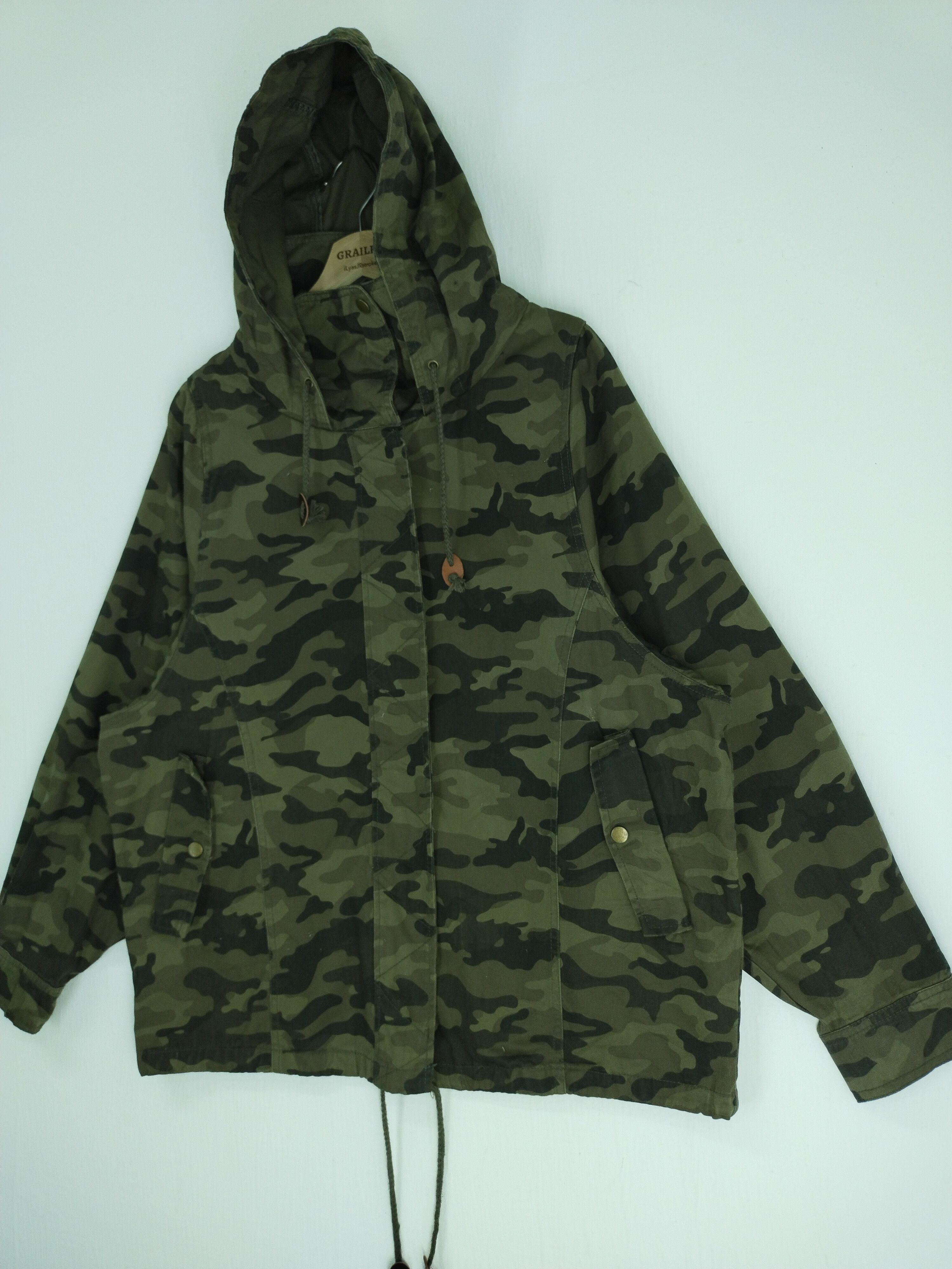 If Six Was Nine × Japanese Brand VINTAGE N'OR LABEL PARKA CAMO HOODIE JACKET Size US L / EU 52-54 / 3 - 2 Thumbnail