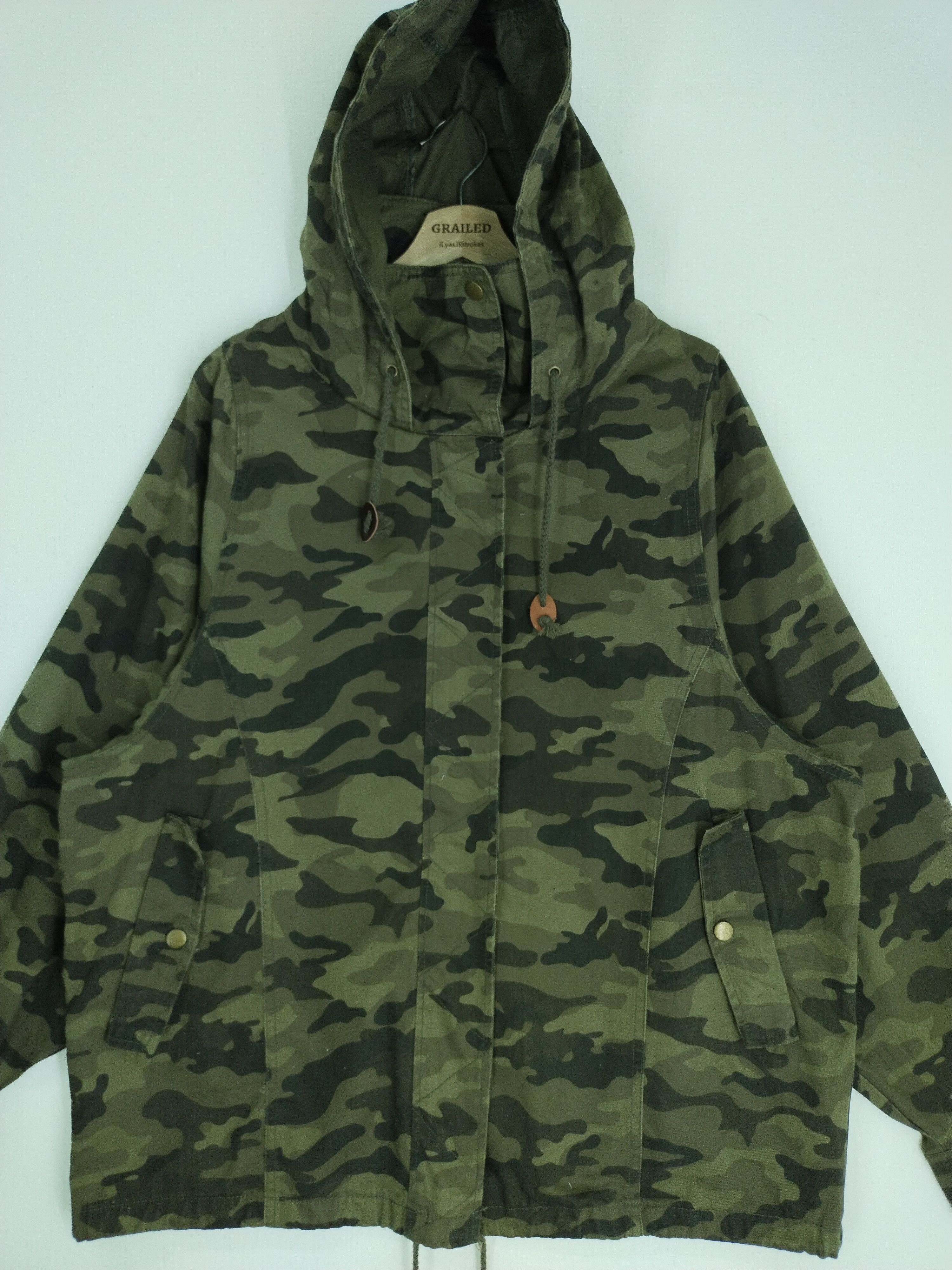 If Six Was Nine × Japanese Brand VINTAGE N'OR LABEL PARKA CAMO HOODIE JACKET Size US L / EU 52-54 / 3 - 1 Thumbnail