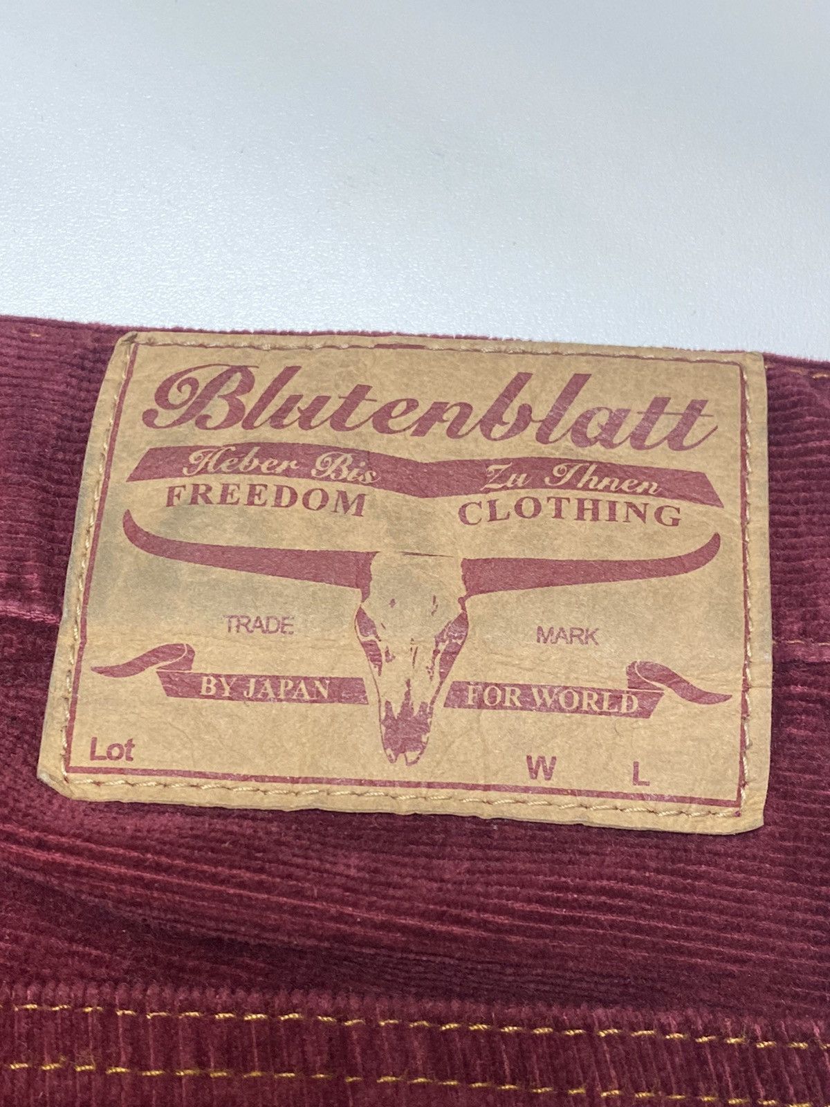Japanese Brand Blutenblatt Flared Corduroy Pants Size US 29 - 6 Thumbnail
