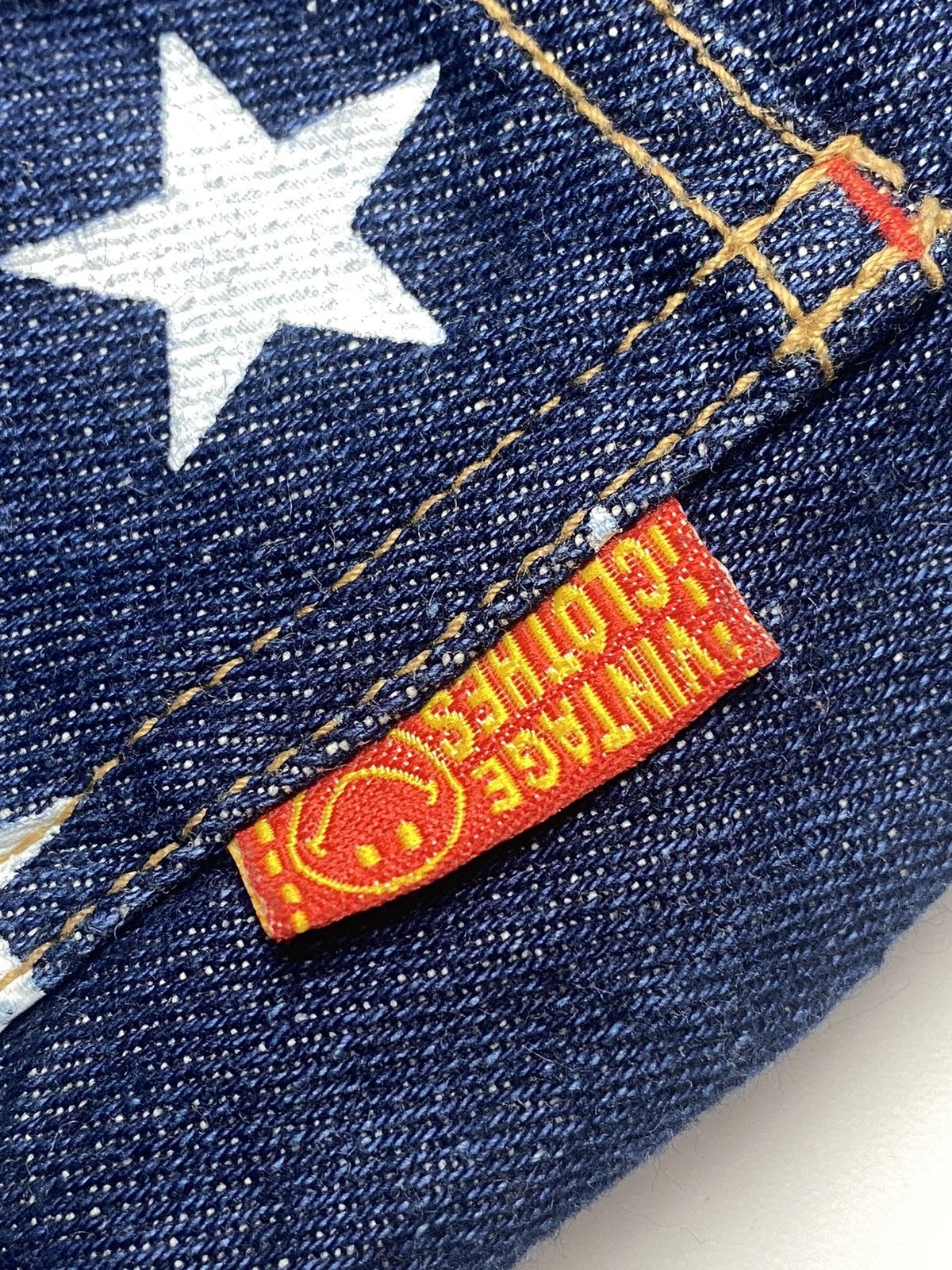 Japanese Brand 2000s CRT Denim - Printed Star Denim Pants Size US 29 - 6 Thumbnail