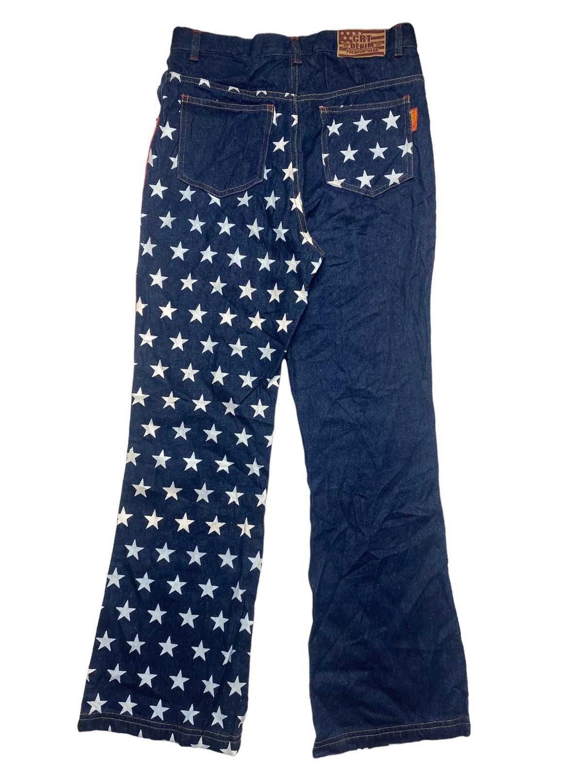 Japanese Brand 2000s CRT Denim - Printed Star Denim Pants Size US 29 - 2 Thumbnail