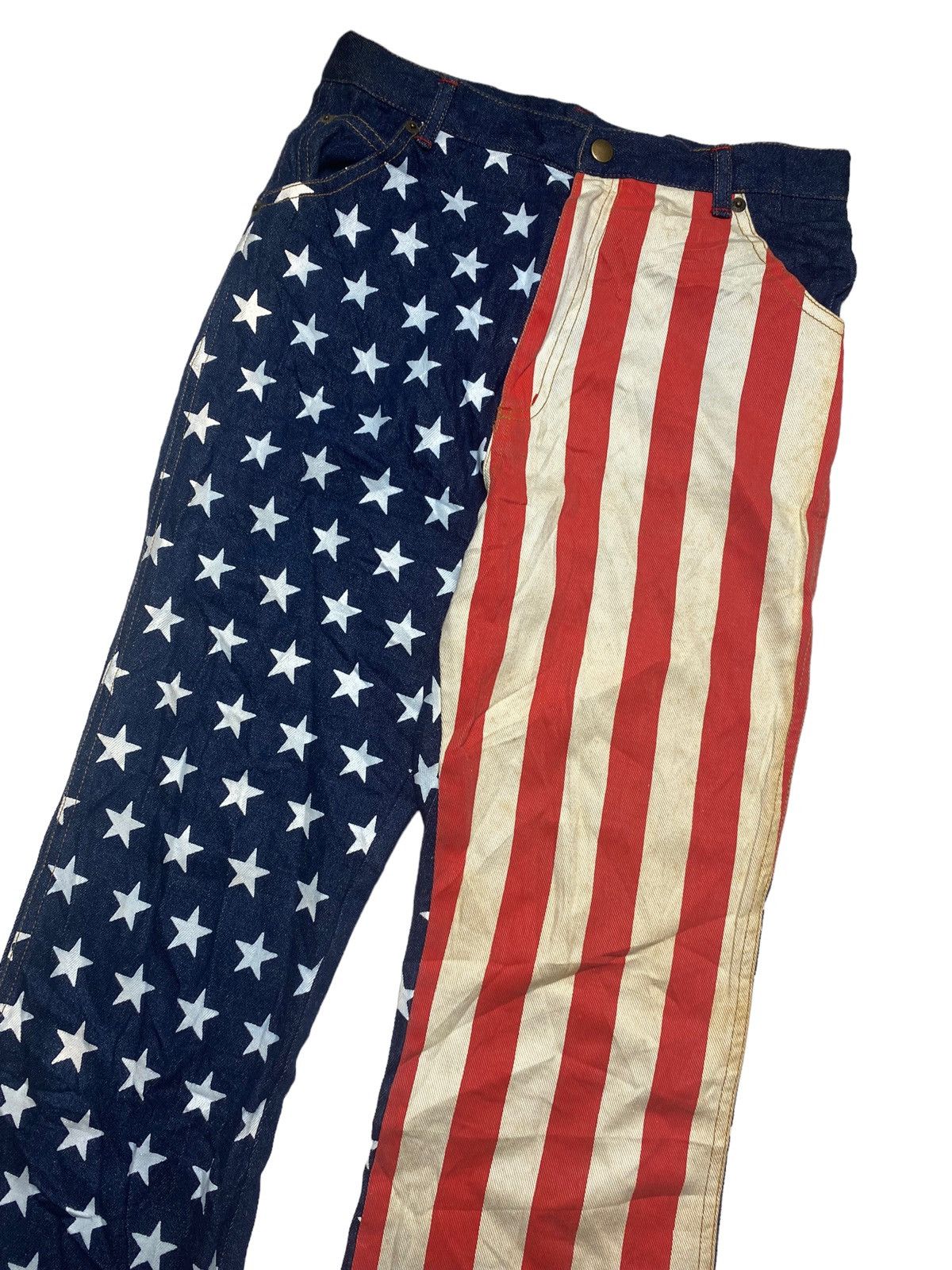 Japanese Brand 2000s CRT Denim - Printed Star Denim Pants Size US 29 - 3 Thumbnail