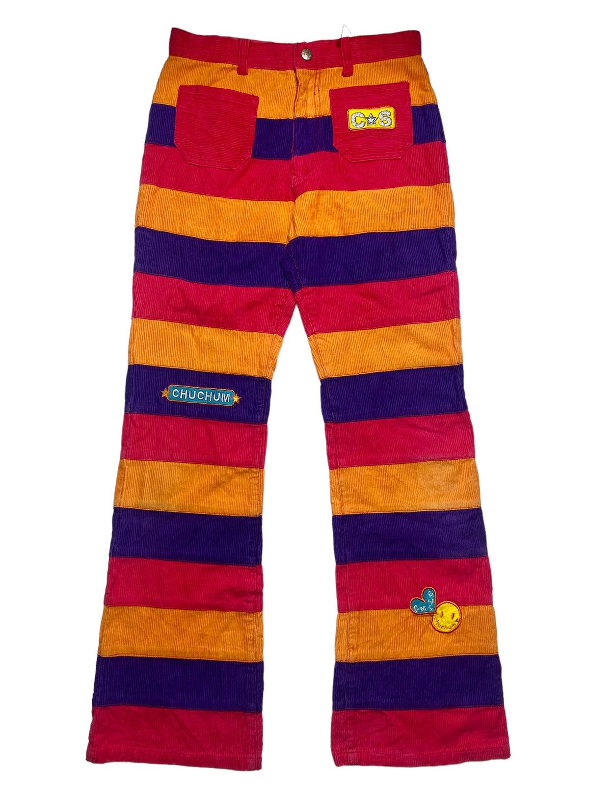 Hysteric Glamour 2000s Chumchum - Multicolor Hagi Flared Corduroy Pants Size US 28 / EU 44 - 1 Thumbnail
