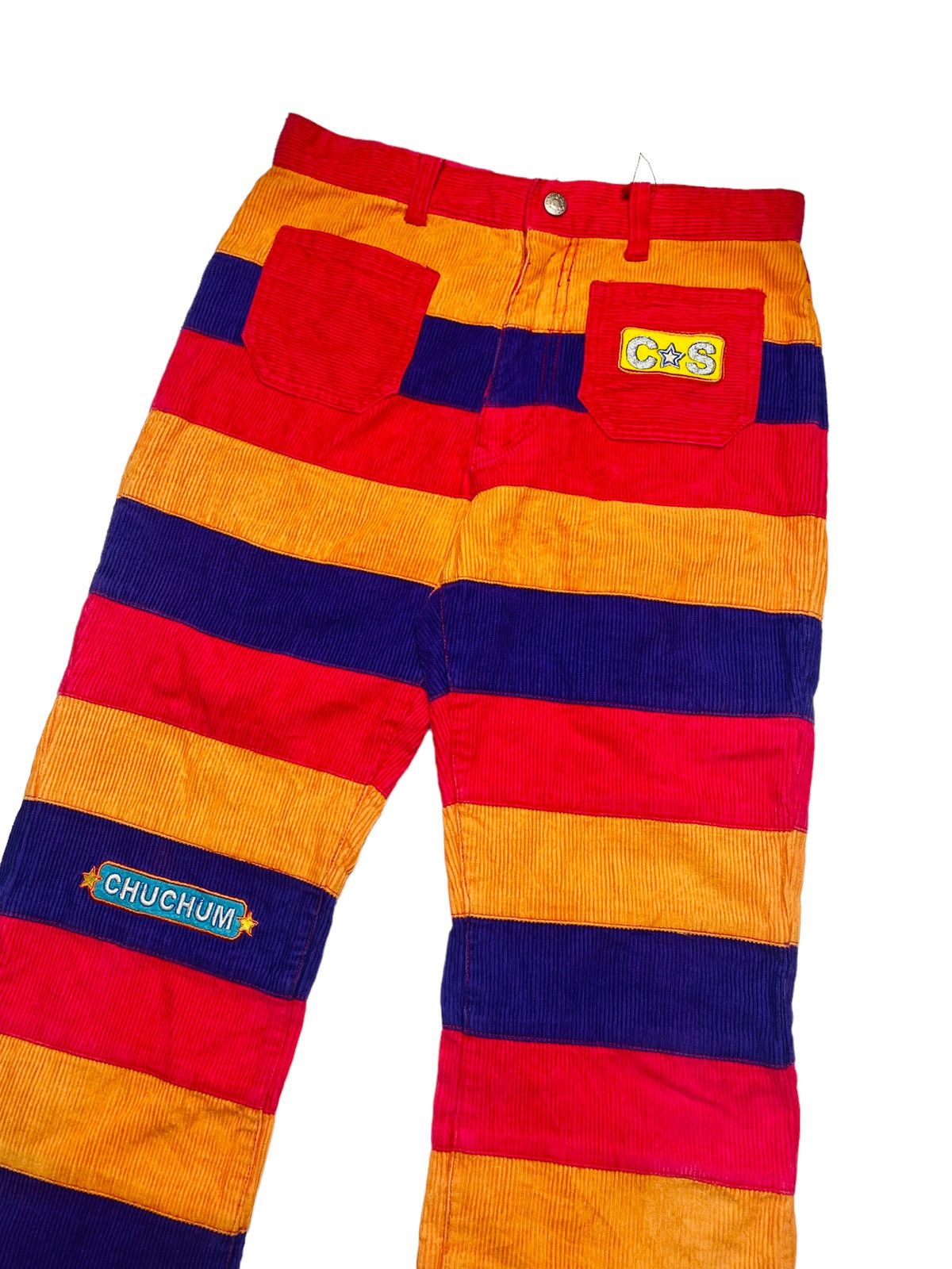 Hysteric Glamour 2000s Chumchum - Multicolor Hagi Flared Corduroy Pants Size US 28 / EU 44 - 3 Thumbnail