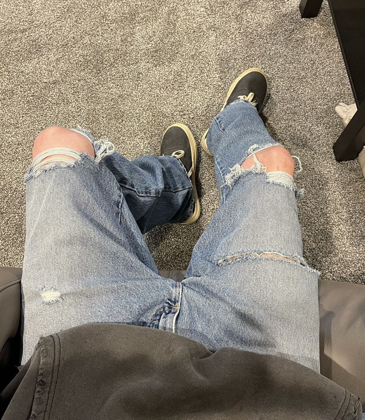 Vintage × Wrangler Wrangler Distressed Denim 36x30 Size US 36 / EU 52 - 4 Thumbnail