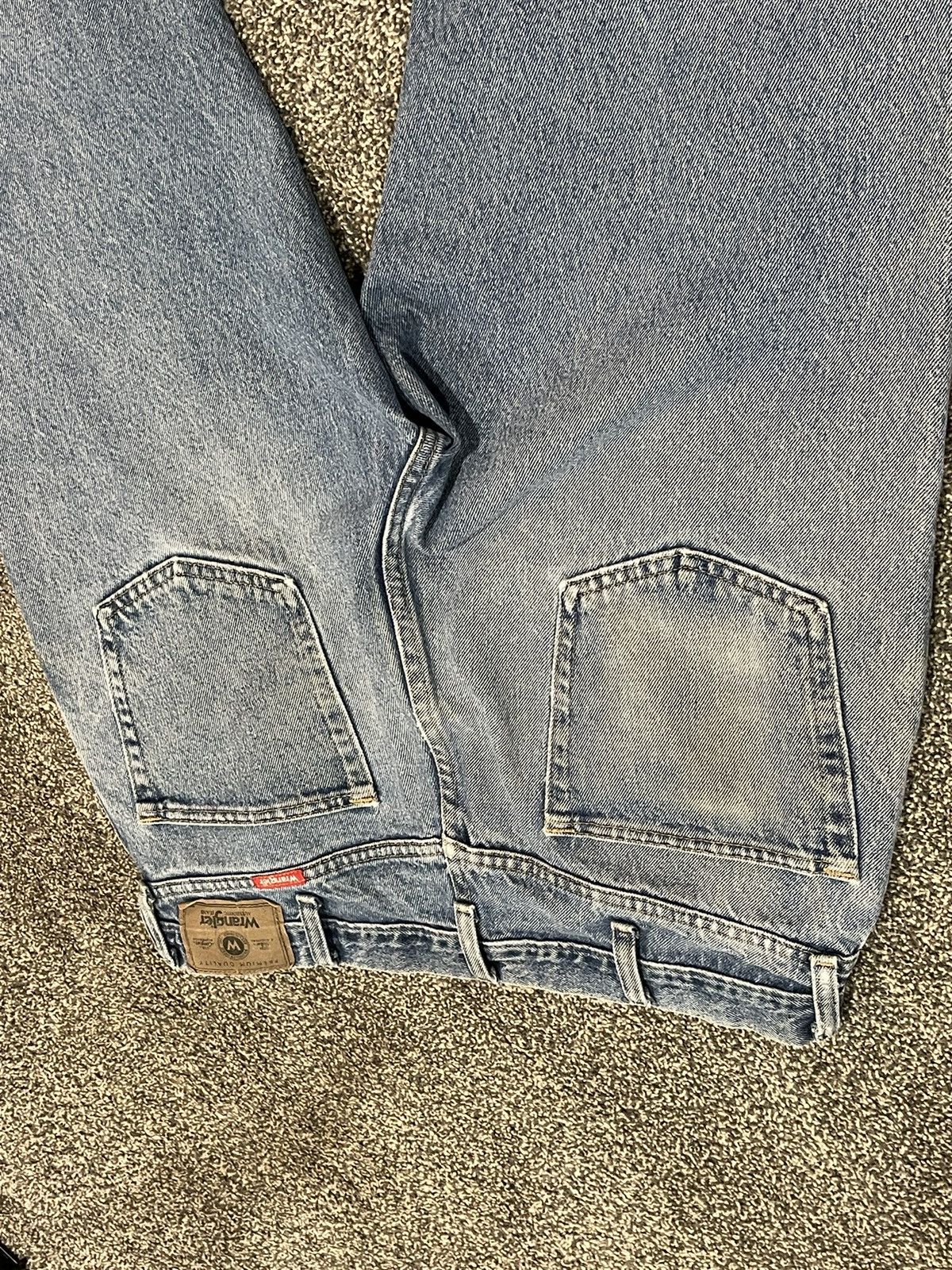 Vintage × Wrangler Wrangler Distressed Denim 36x30 Size US 36 / EU 52 - 8 Thumbnail