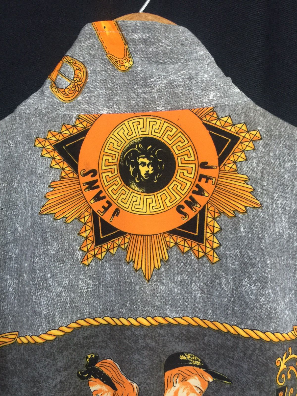 Japanese Brand 💥Vintage Japanese Fashion Baroque Overprint Bomber Jacket Size US XL / EU 56 / 4 - 9 Thumbnail
