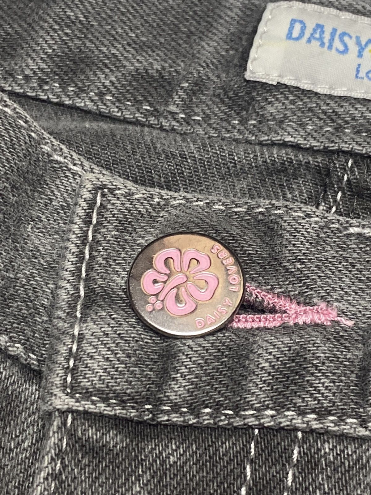 Japanese Brand 2000s Daisy Lovers - Bambi Flared Denim Pants Size 26" / US 2 / IT 38 - 7 Thumbnail