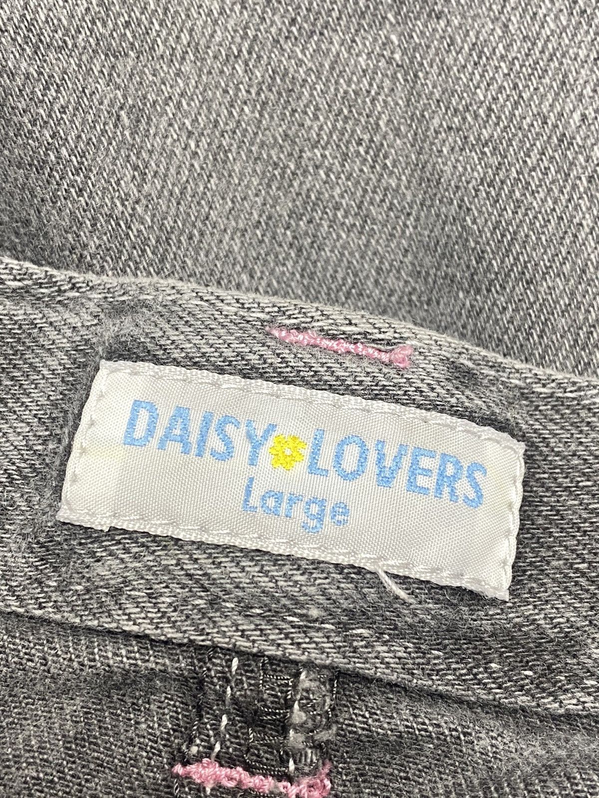 Japanese Brand 2000s Daisy Lovers - Bambi Flared Denim Pants Size 26" / US 2 / IT 38 - 10 Thumbnail