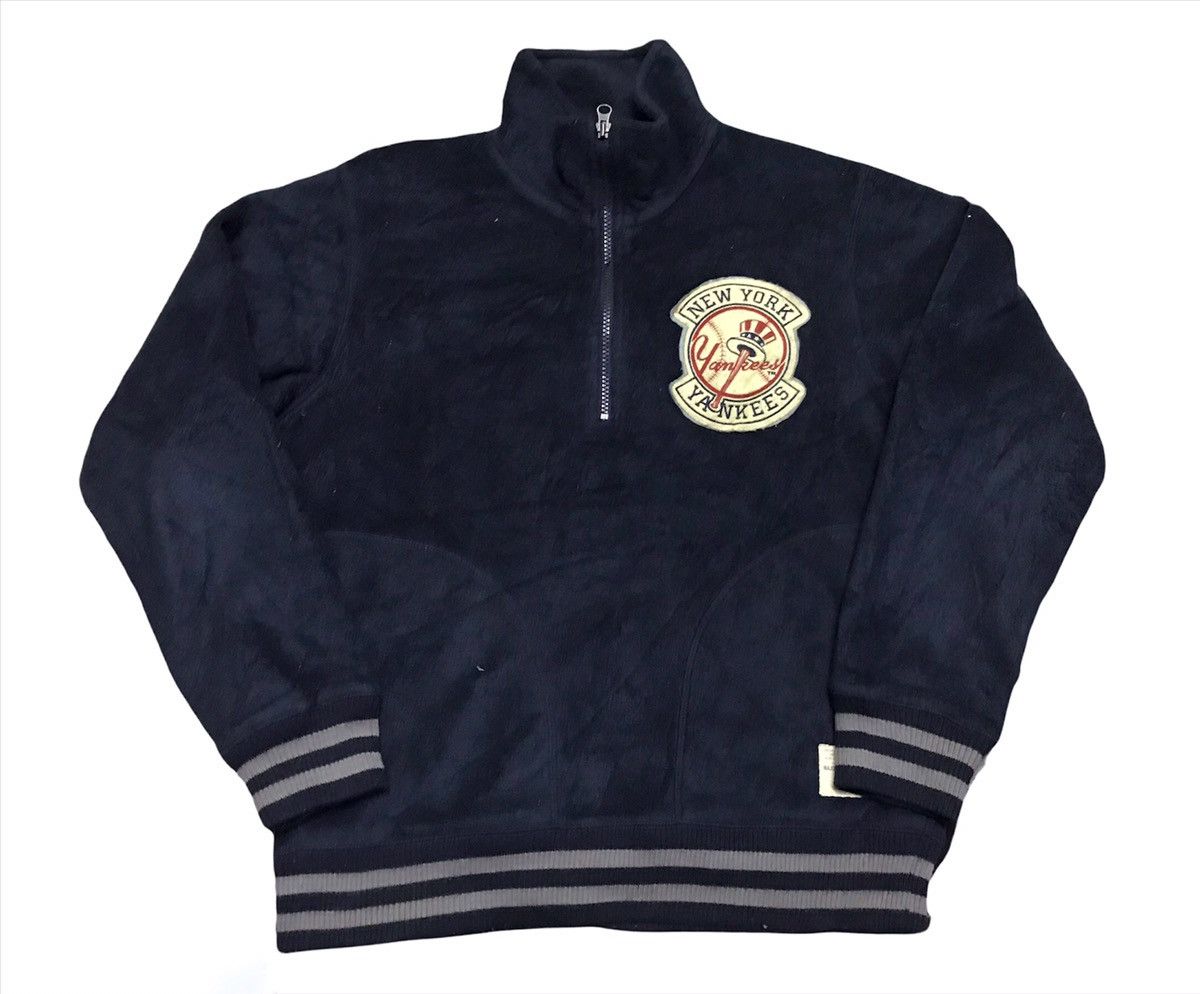 MLB Yankees fleece half zipper jacket Size US L / EU 52-54 / 3 - 2 Thumbnail